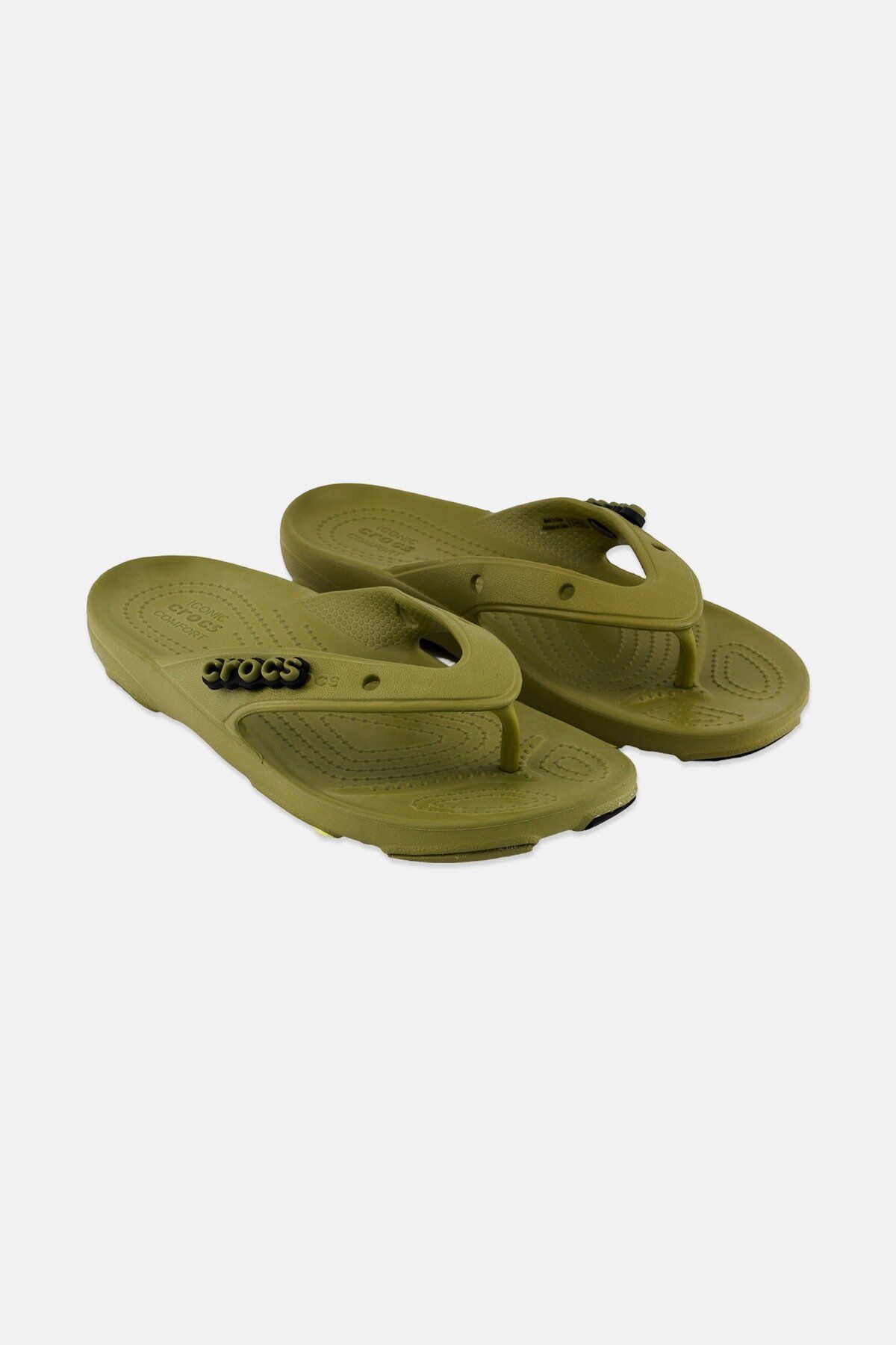 Crocs-Kids Boy Terrain Slip On Slides, Olive 1