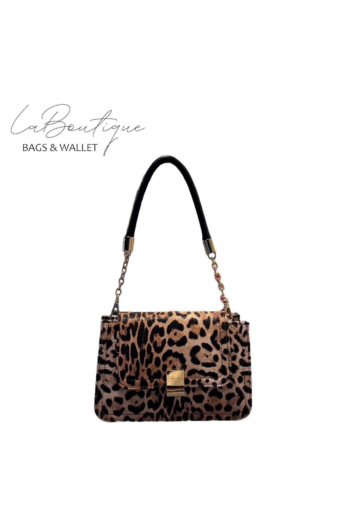 LA BOUTIQUE LB ÇANTA 7135 LEOPAR KAHVE