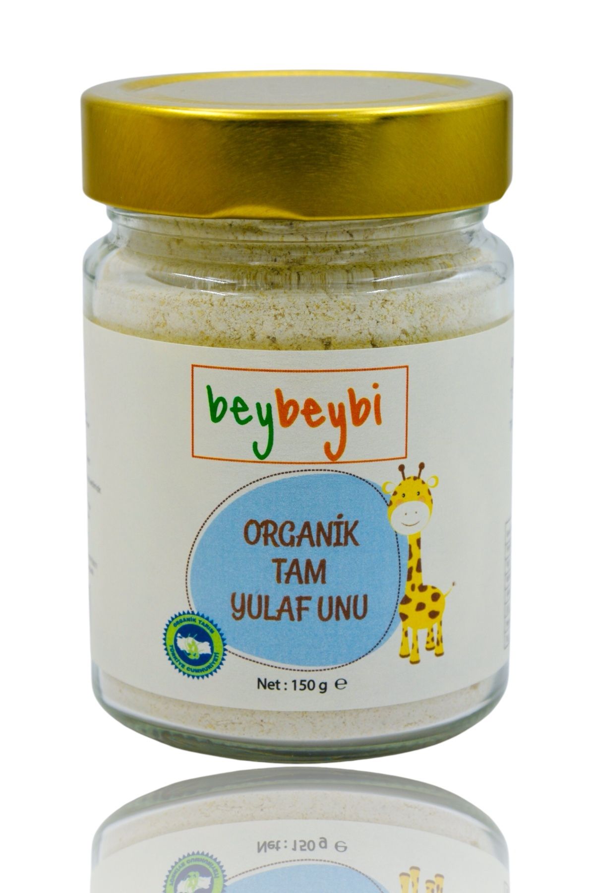 BEYBEYBİ Beybeybi Organik Tam Yulaf unu 150gr (PESTİSİT VE AFLATOKSİN ANALİZLİ)