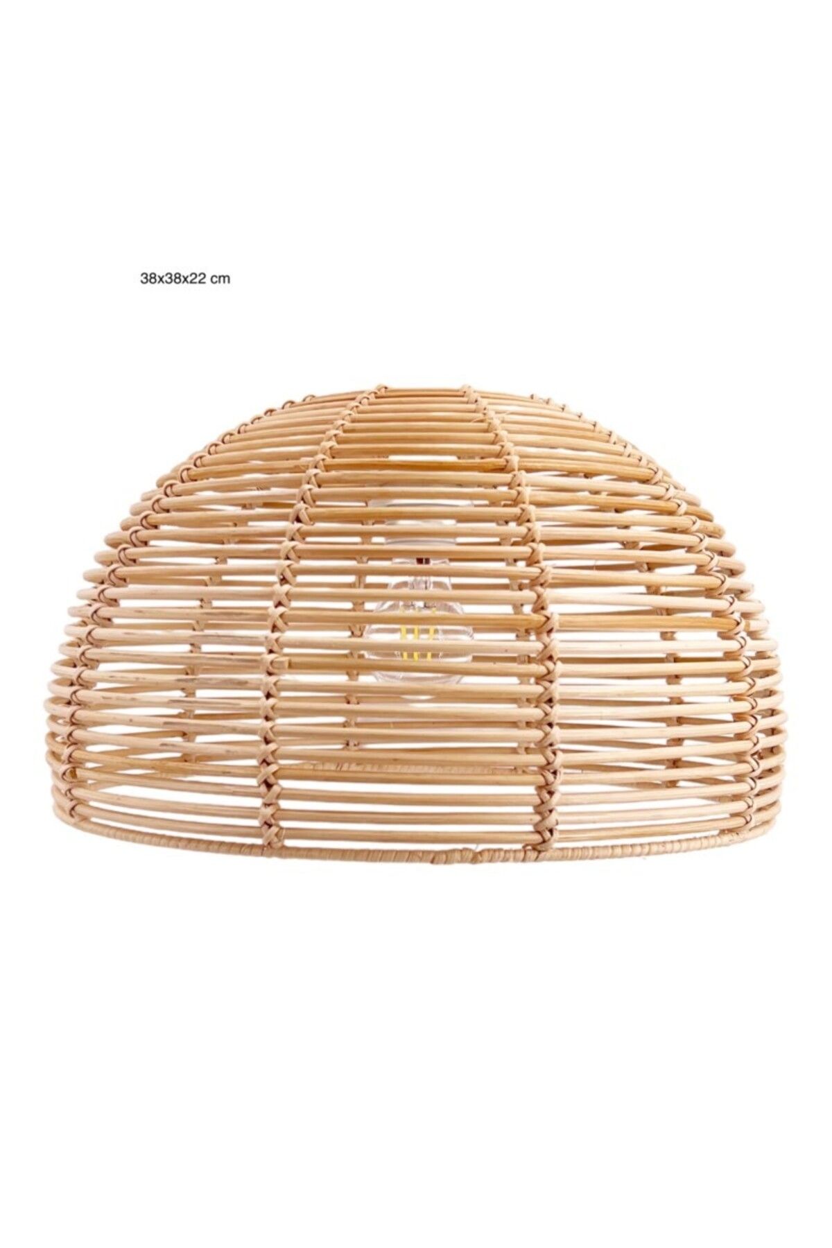 Amentes Bambu Avize Iskandinav, Modern, Bohem, Rattan Avize, Aydınlatma