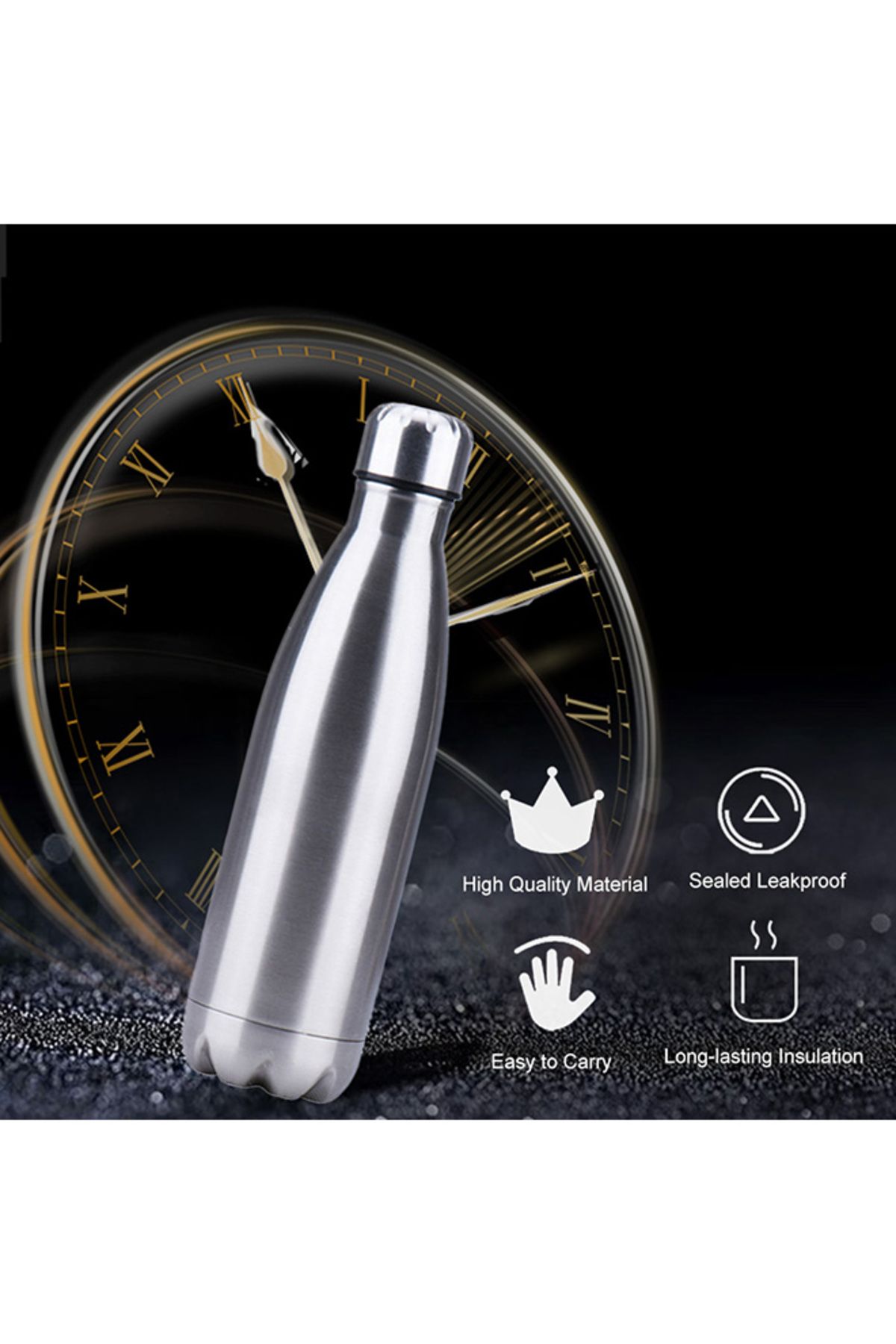 Primo Plus-Silver insulated water bottle 5