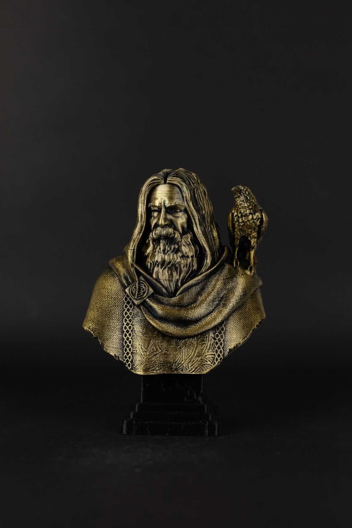 domini Odin - Figür / Büst - Altın - 30cm