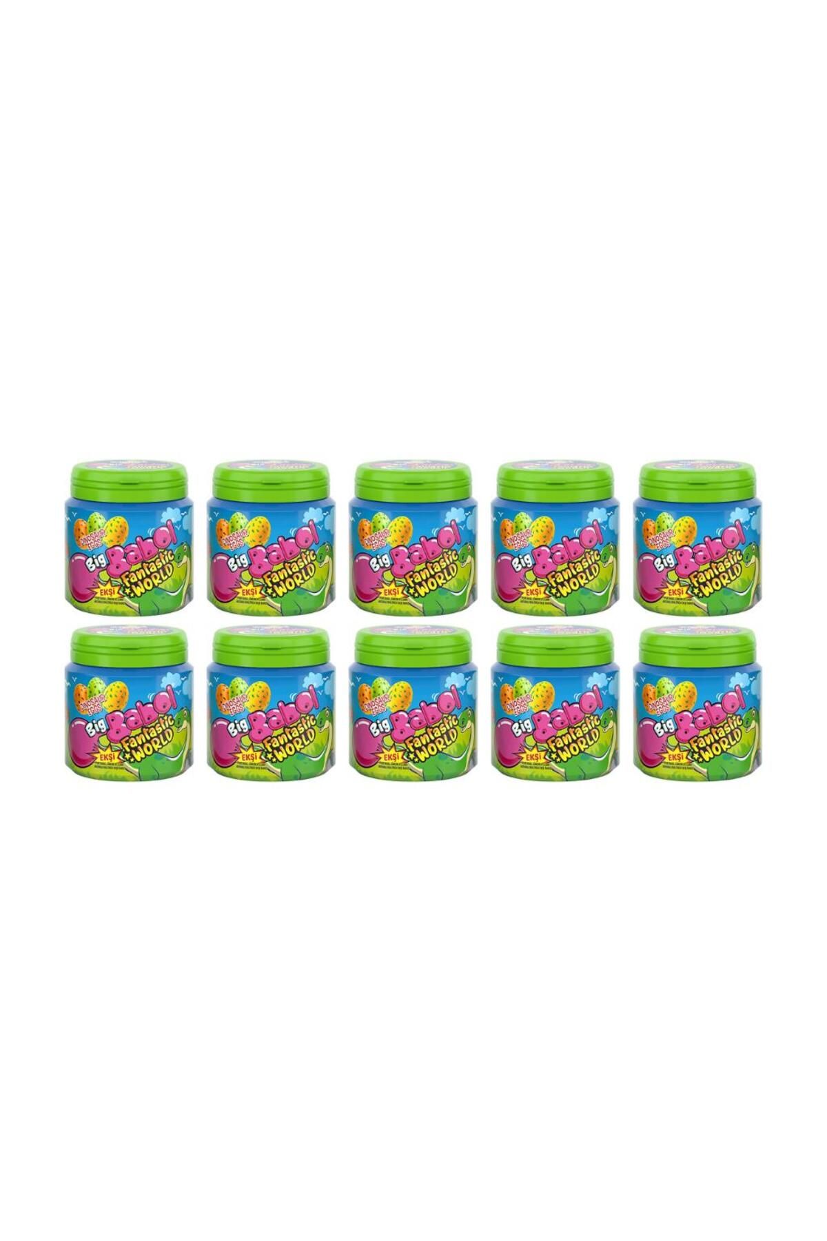 Big Babol Fantastic World Portakal, Limon ve Elma Aromalı Ekşi Sakız 90 gr x 10 Adet