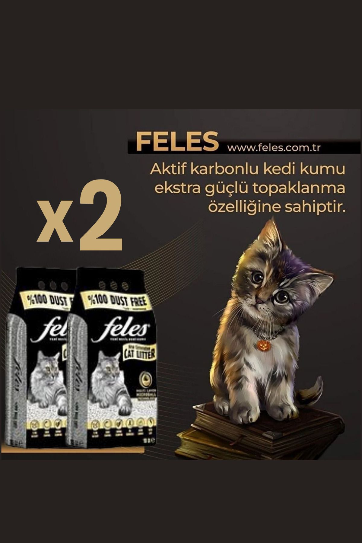 SOCHE MASWA FELES TOZSUZ KEDİ KUMU 10 LT X 2 ADET (DOĞAL, AKTİF KARBONLU)