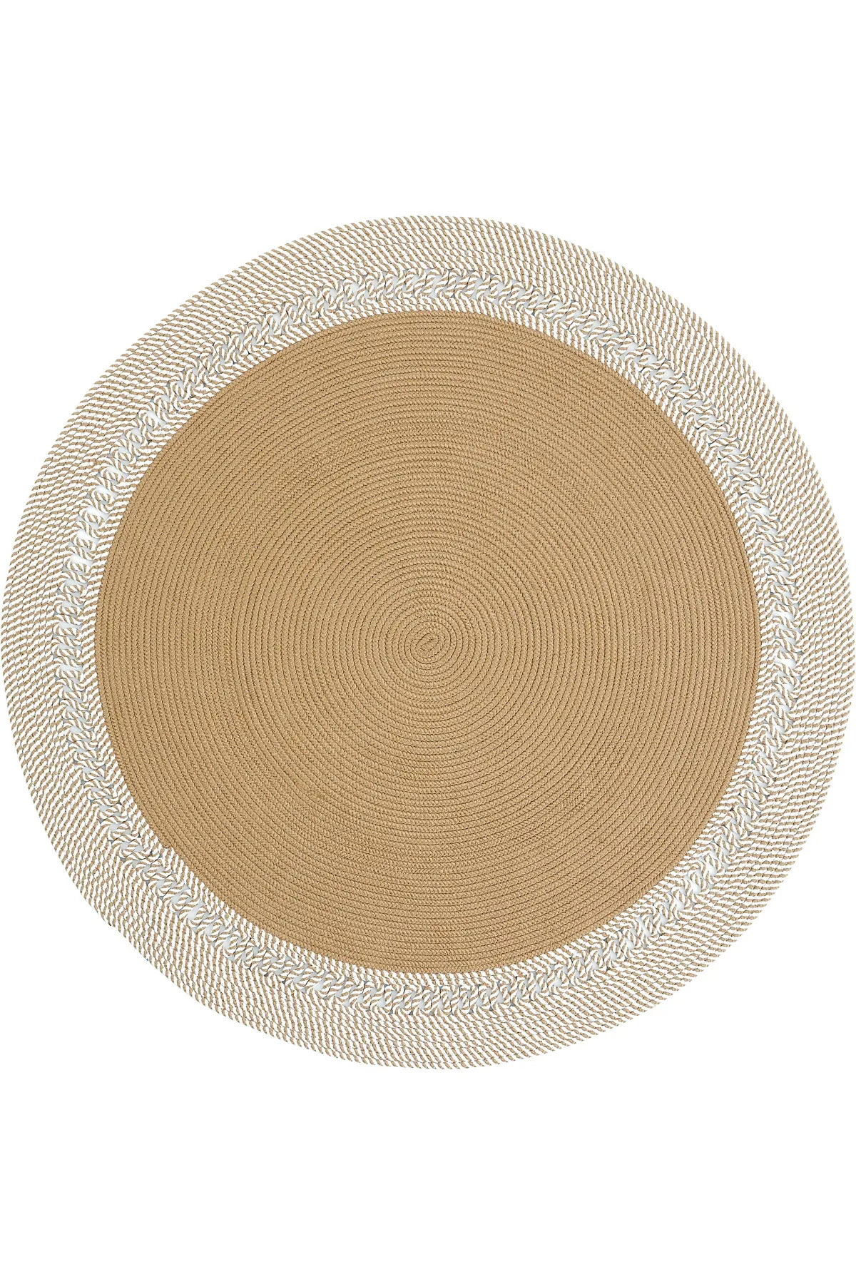 Milda 122 Brown Jute Wicker Hand Weave Double Sided Rug Round Jute Rug