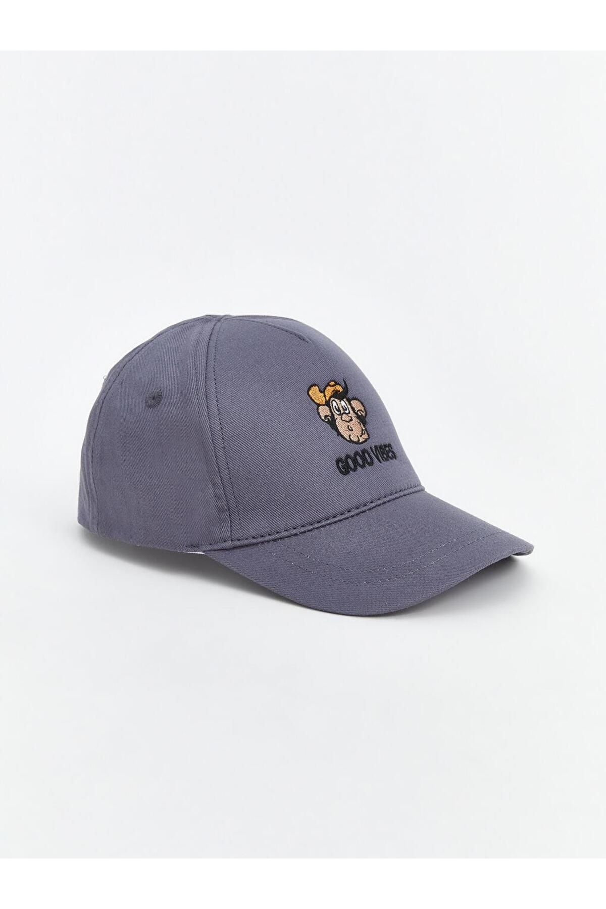 LC Waikiki-Lcw Eco Nostalgic Monkey Embroidered Boy Cap Hat 2