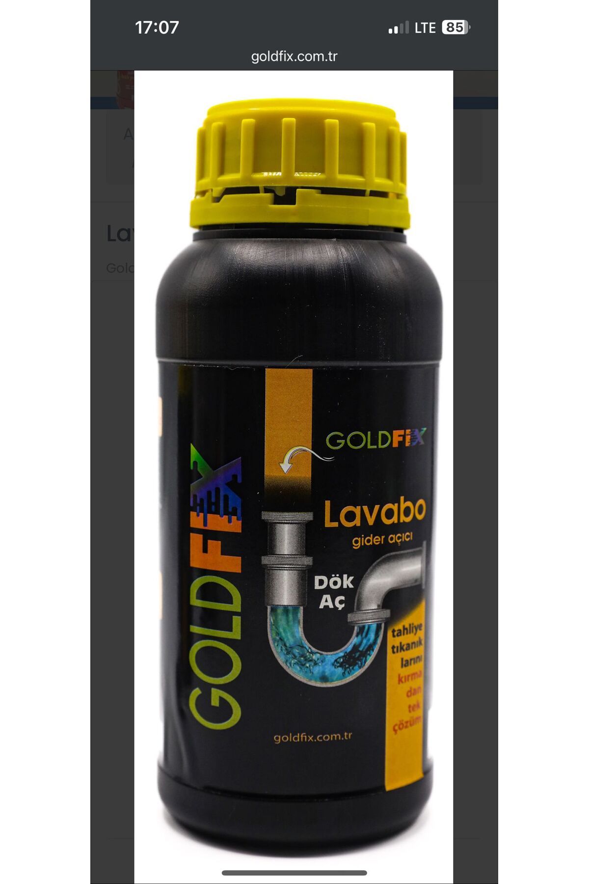 GOLDFİX Goldfıx 2000 Gr Tuvalet Lavobo Wc Ve Tıkanıklık Acıcı Yakıcı Ve Sıvı Gıder Acıcı