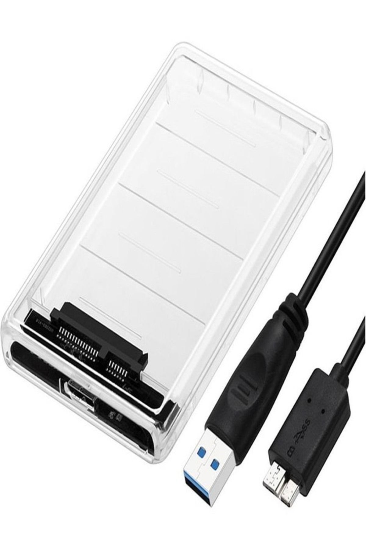 ATACN USB 3.0 Harici SSD Harddisk Şeffaf Taşınabilir HDD Kutusu Sata