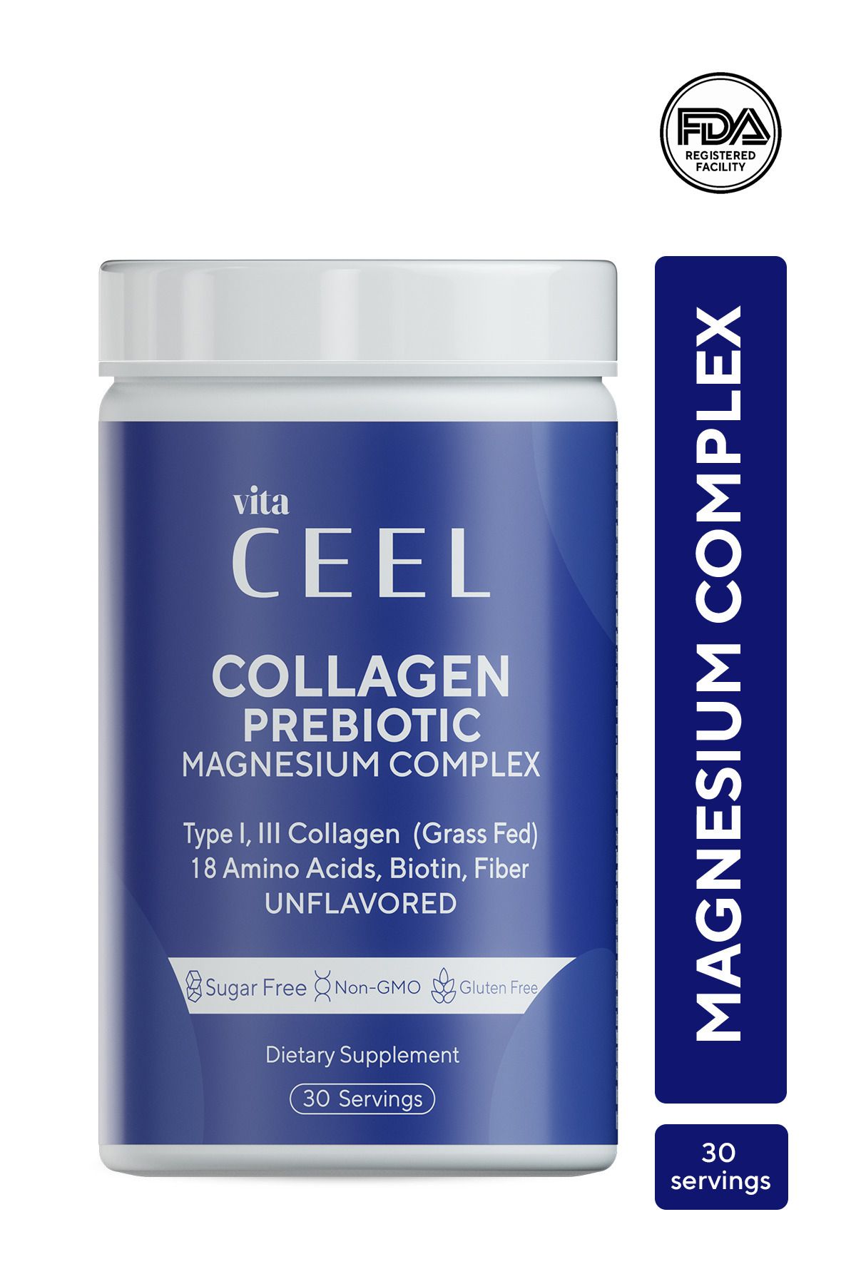 Ceel Magnezyum Complex Ve Collagen Tip 1, 3 Içeren Bisglisinat, Malat, Sitrat, B6