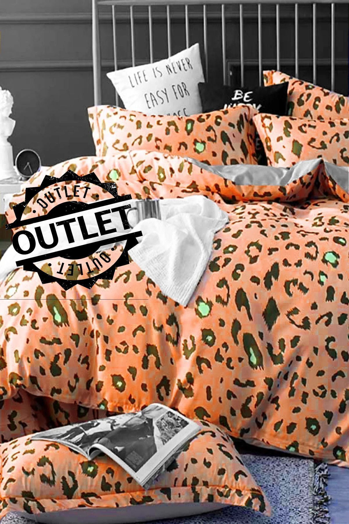 İQON-طقم غطاء لحاف مطاطي فردي - OUTLET ÇıTA-ORANGE (خطأ) 1