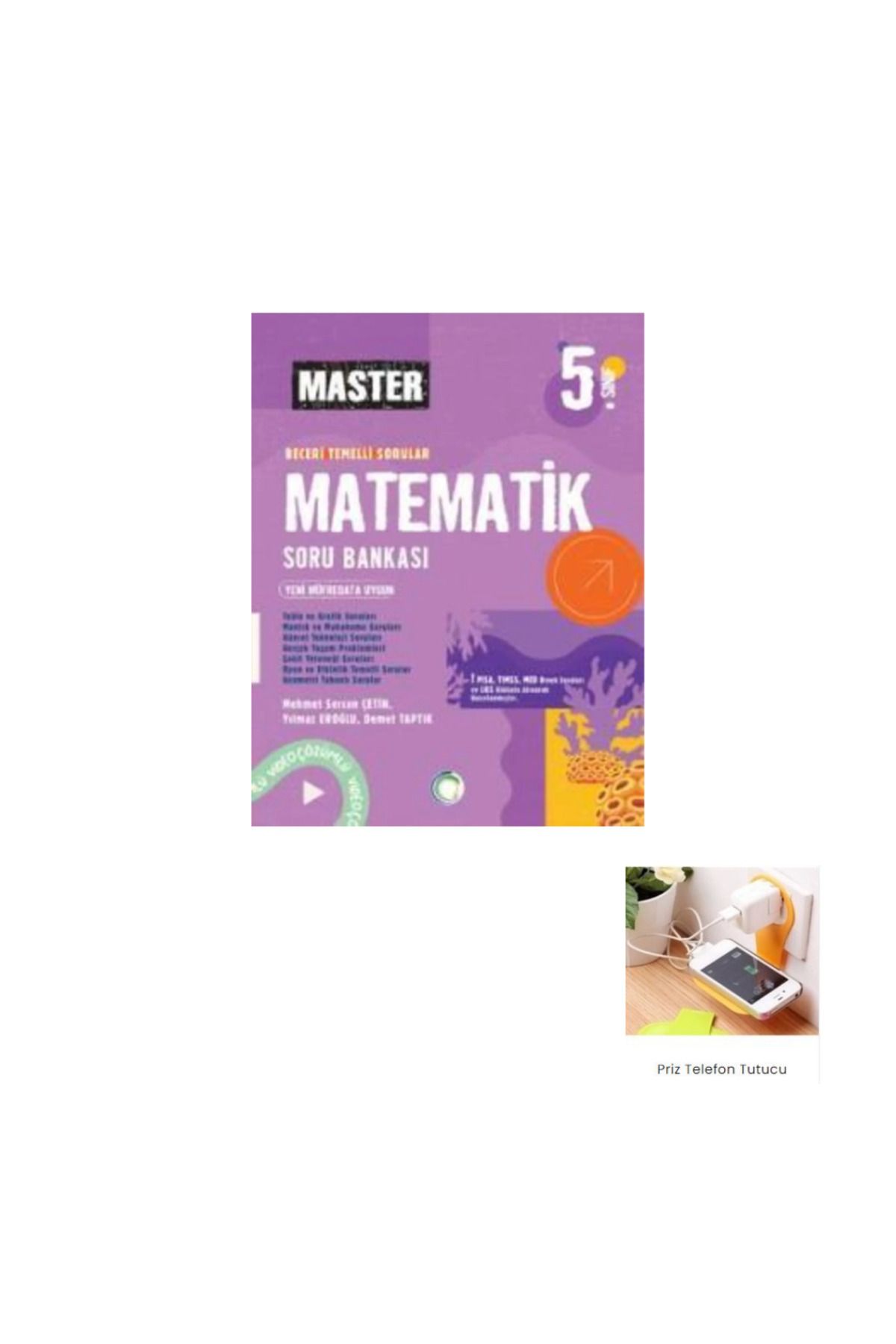 Yanıt Yayınları 5.Sınıf Master Matematik 2024-25 priz telefon tutucu hediye