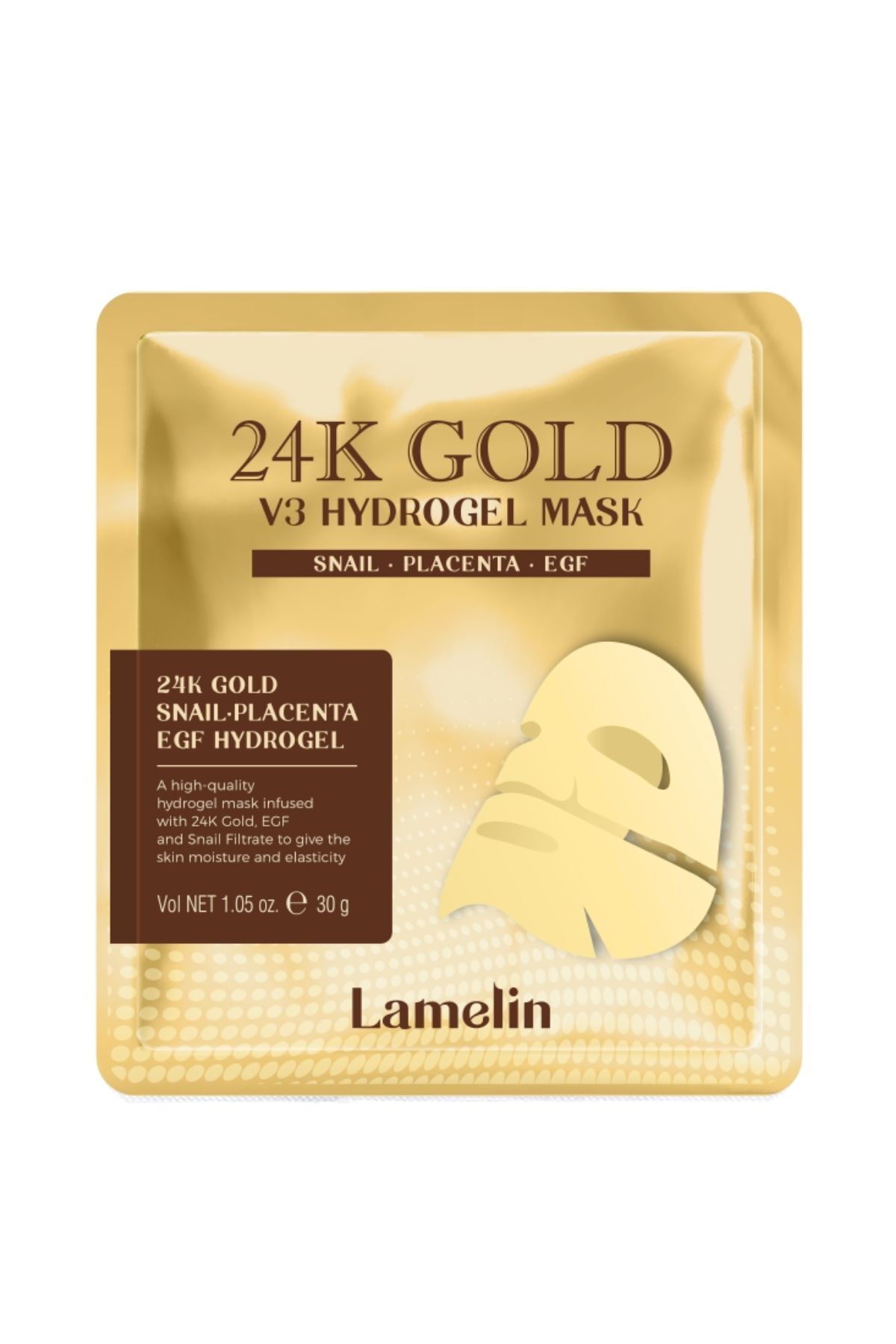 Lamelin Canlandırıcı Altın Maske Lamelin 24K Gold Hydrogel Mask