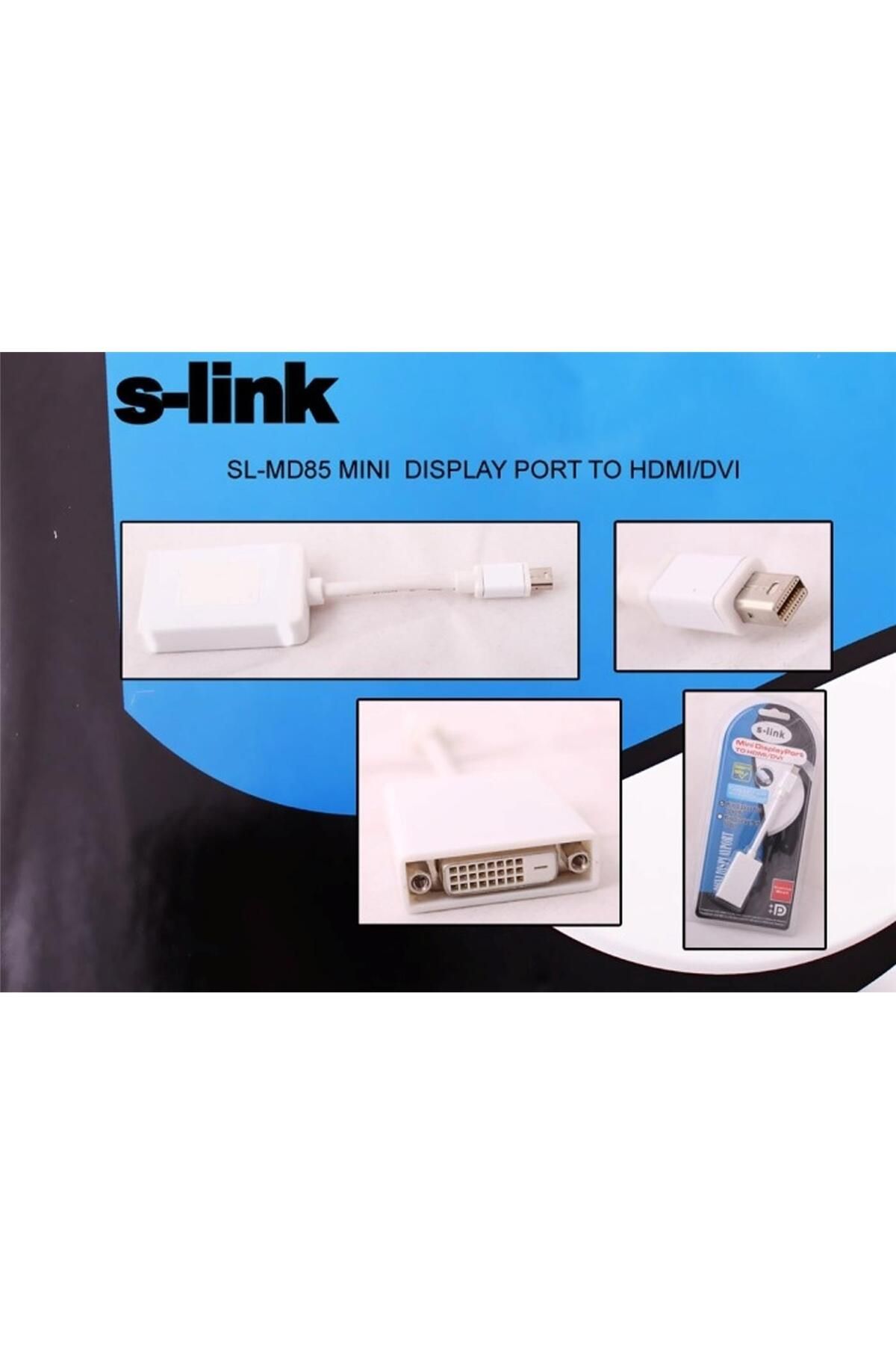 S-LINK Mini Display Erkek To Dvi 24+5 Çevirici