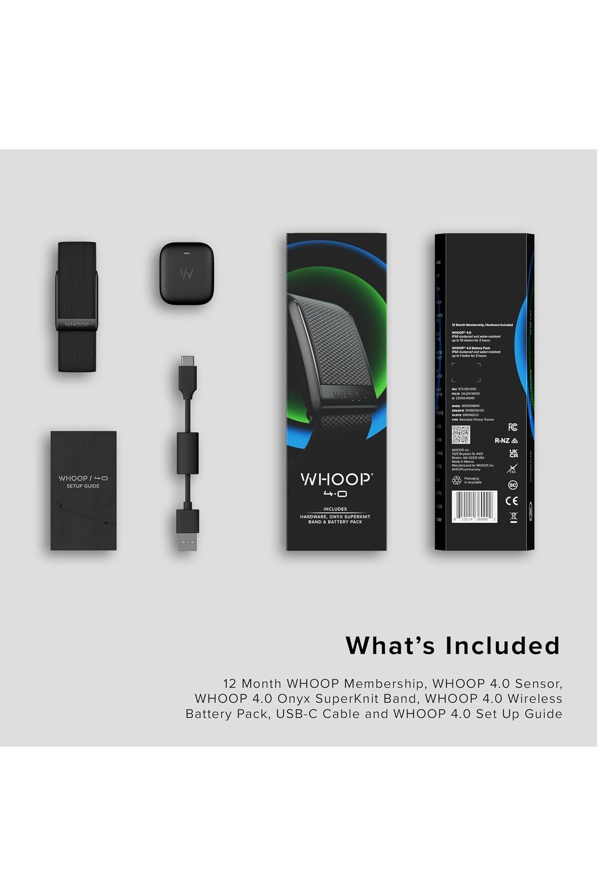 Generic-WHOOP 4.0 with 12 Month Subscription – Fitness & Activity Tracker 2