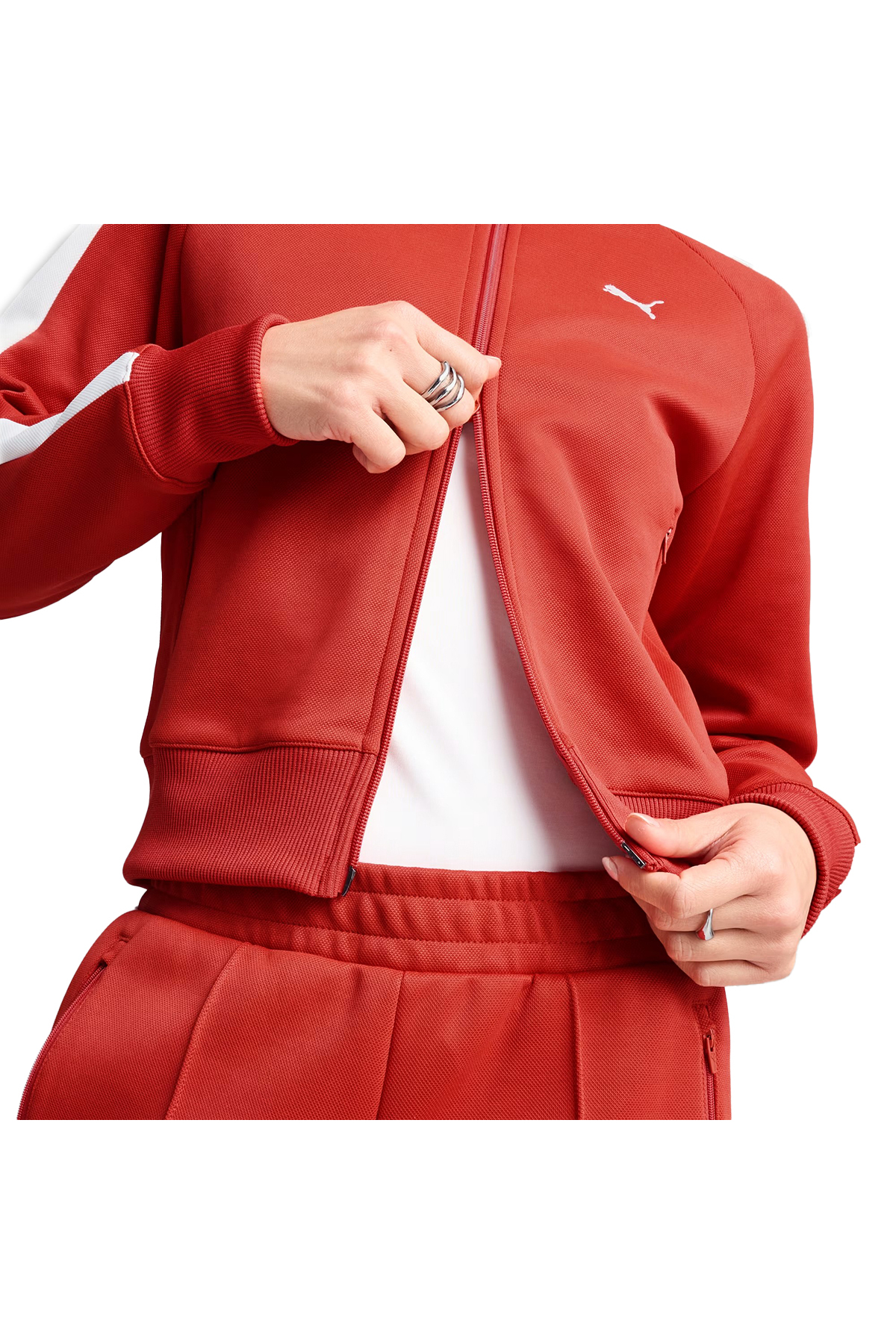 Puma T7 Always On Track Kadın Kırmızı Günlük Stil Ceket 62979615 görsel 4