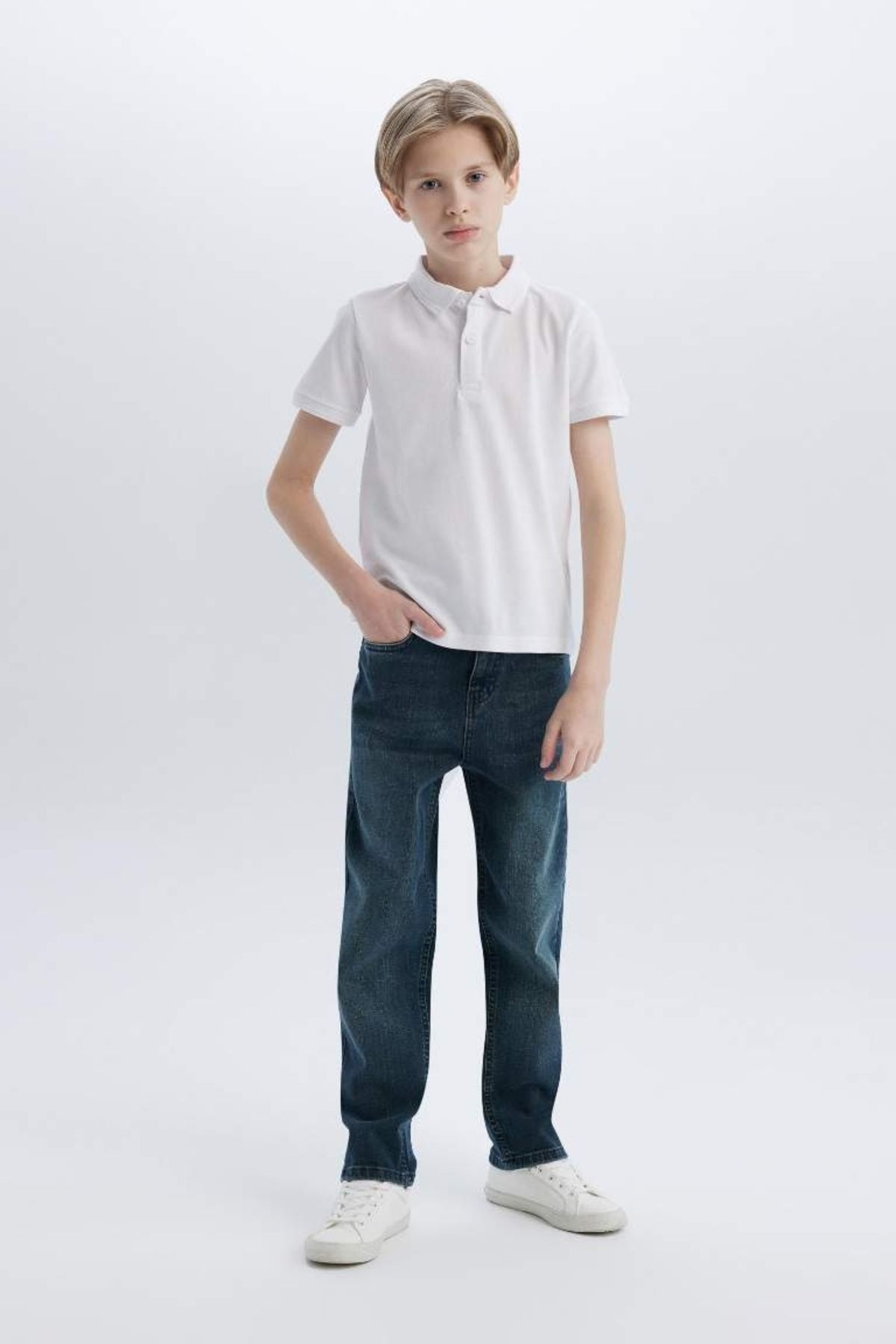 شلوار جین آبی پسرانه و بچگانه BOY JEAN NM34 D. Defacto