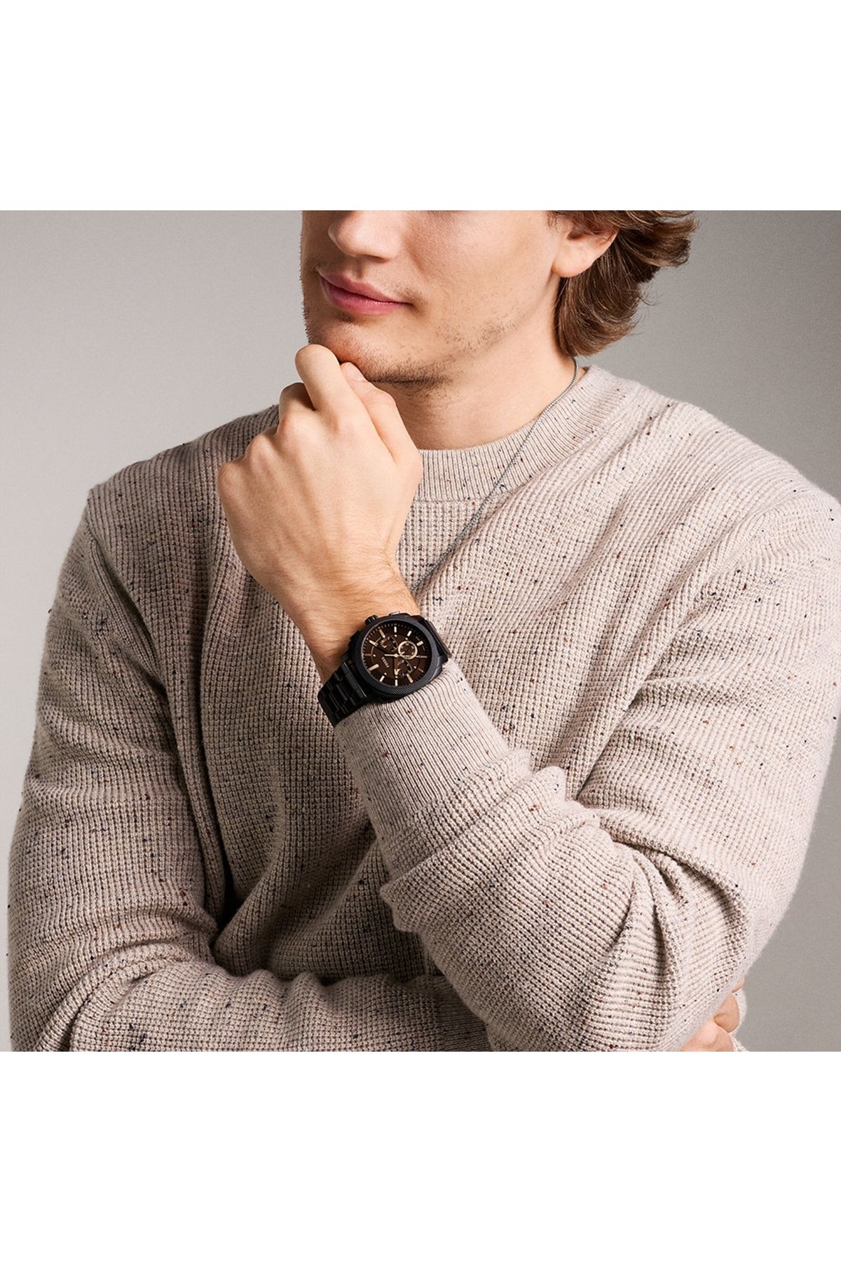 Fossil-Machine Schwarze Herrenuhr Fs6097 2
