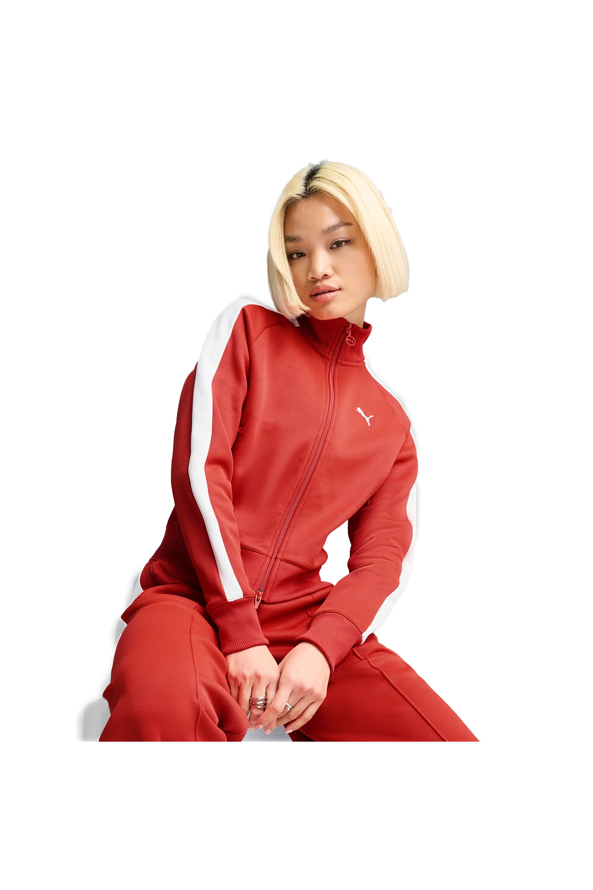 Puma T7 Always On Track Kadın Kırmızı Günlük Stil Ceket 62979615