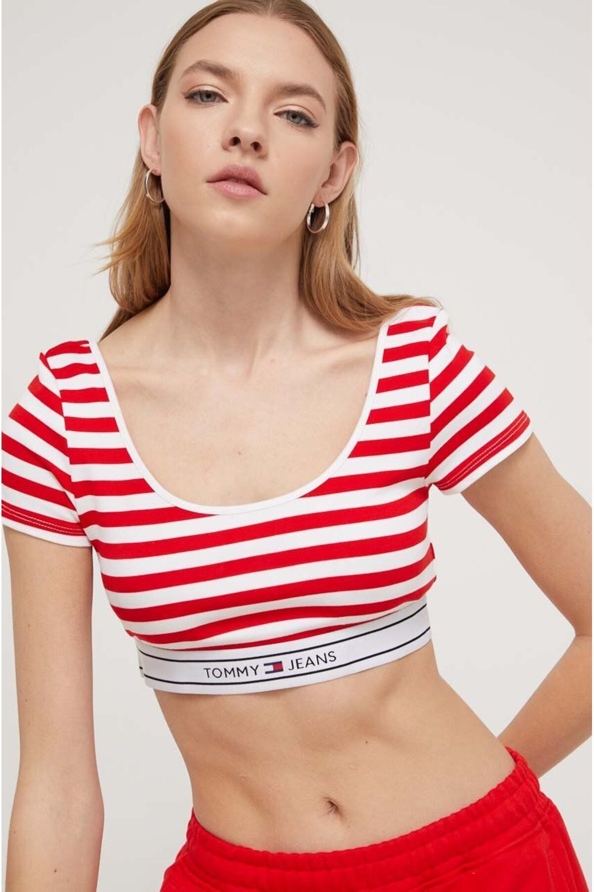 Tommy Hilfiger Tjw Ultr Crp Logo Taping Top T-shirt