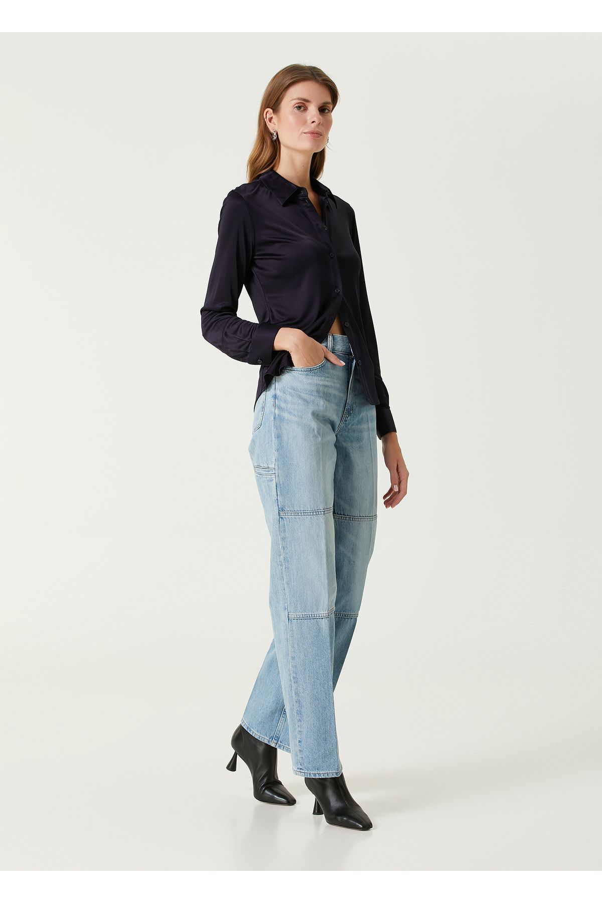 Helmut Lang-Size XS Navy Blue Shirt 2