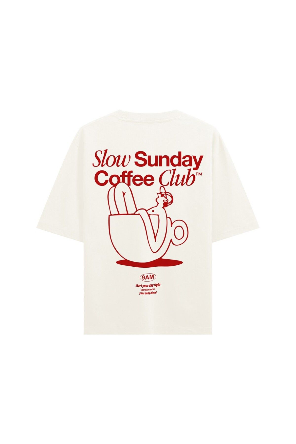 İNKER PRİNT CENTER Slow Sunday Coffee Club | T-Shirt