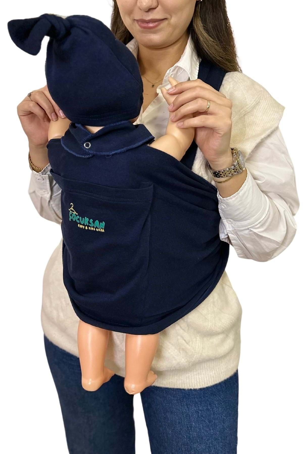 Çocuksan Baby&Kids Wear Anne-Bebek Konforu İçin Cepli Bebek Taşıma Anakucağı-Sling Pratik ve Şık Tasarım