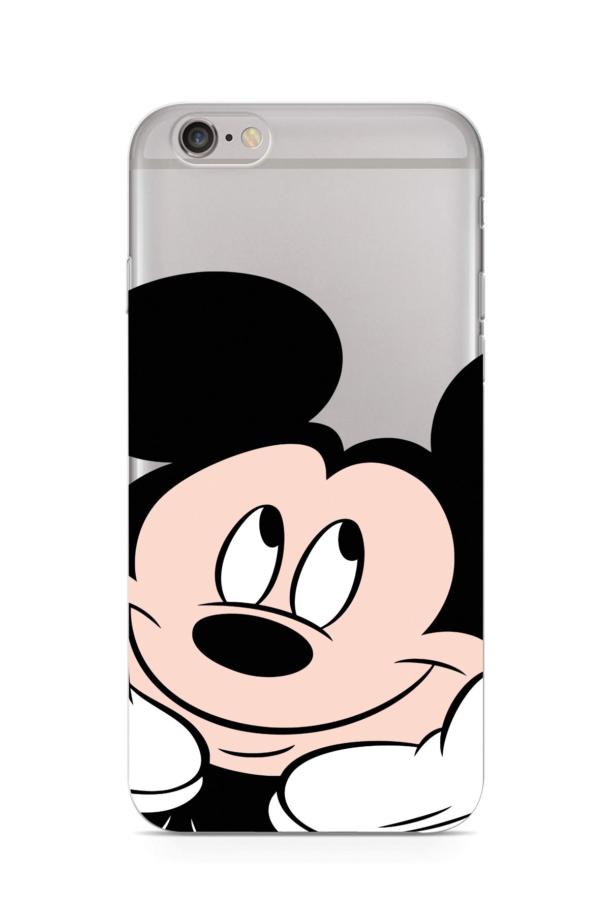 moonset Iphone 6 Plus / 6S Plus Uyumlu Mickey Tasarımlı Baskılı Şeffaf Telefon Kılıfı