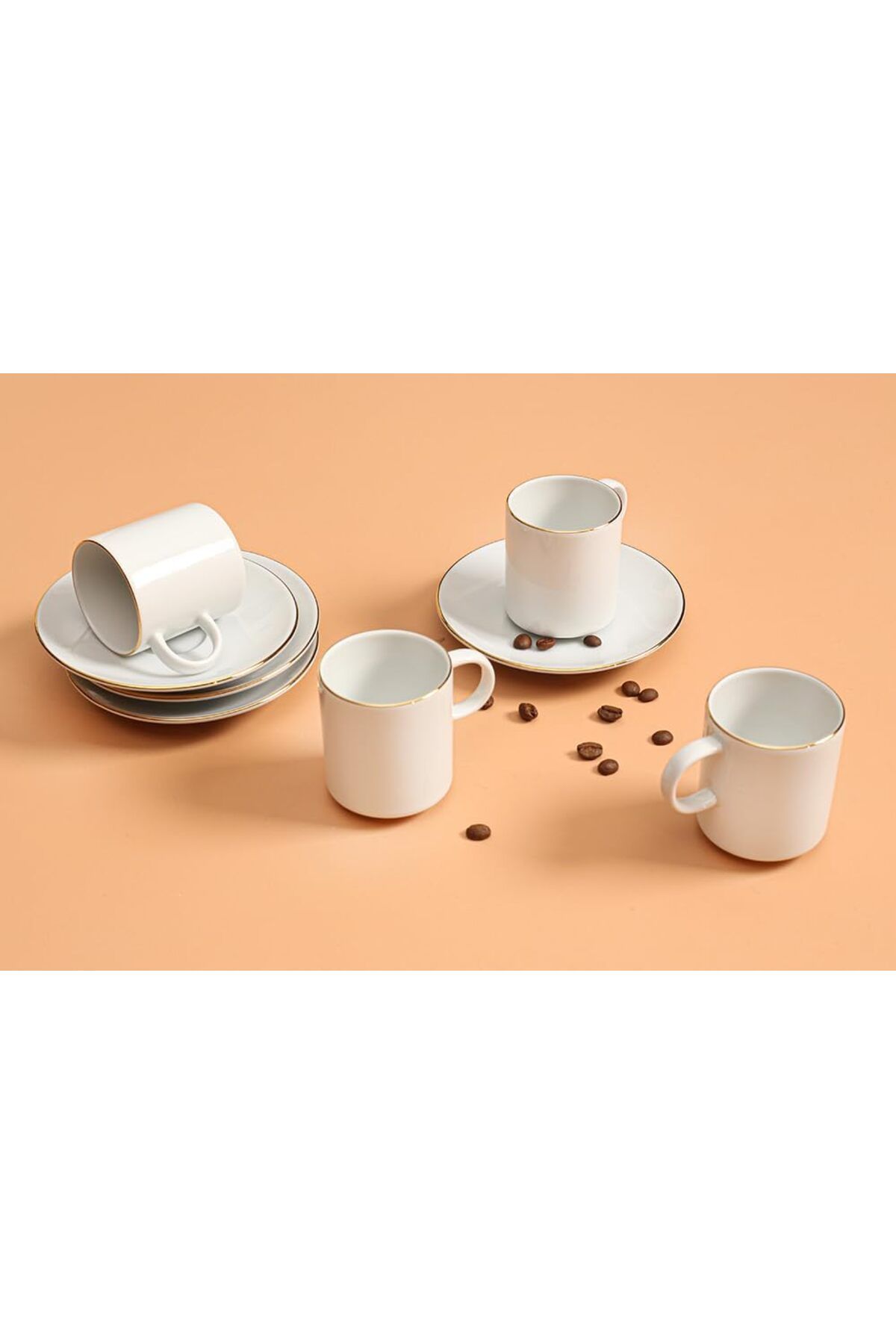 STOREMAX cmllashop Altın Yaldız Kahve Takımı 12 Parça 542093