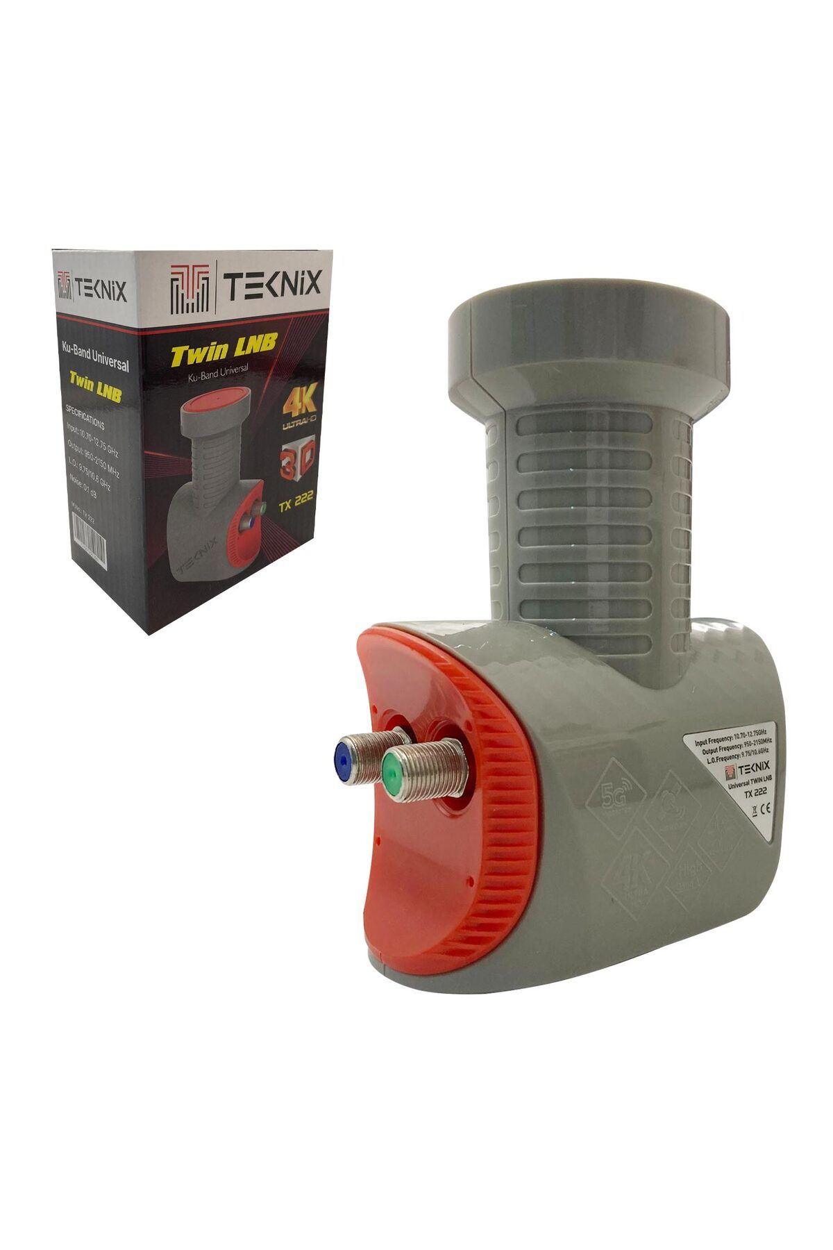 Exporanto TekniX Tx-222 İKili Lnb (Twin) 0.1Db 3D Fhd 4K