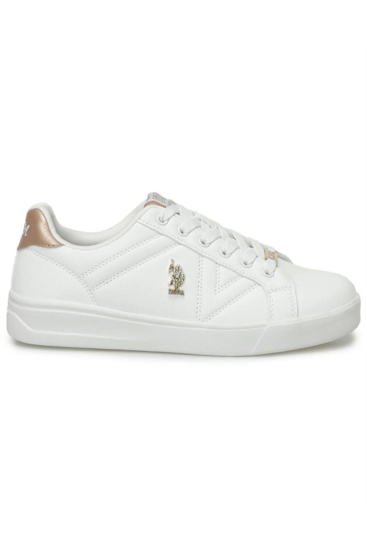 اسنیکر سفید زنانه پایه. چوگان Assn. کفش های ورزشی Exxy 4FX U.S. Polo Assn.