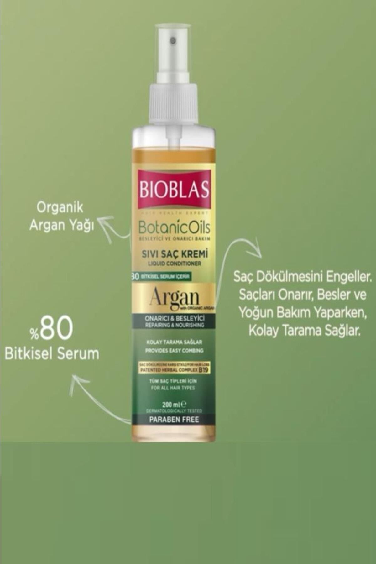 Bioblas-100 Ml Argan Care Oil and 200 Ml Argan Liquid Conditioner 3