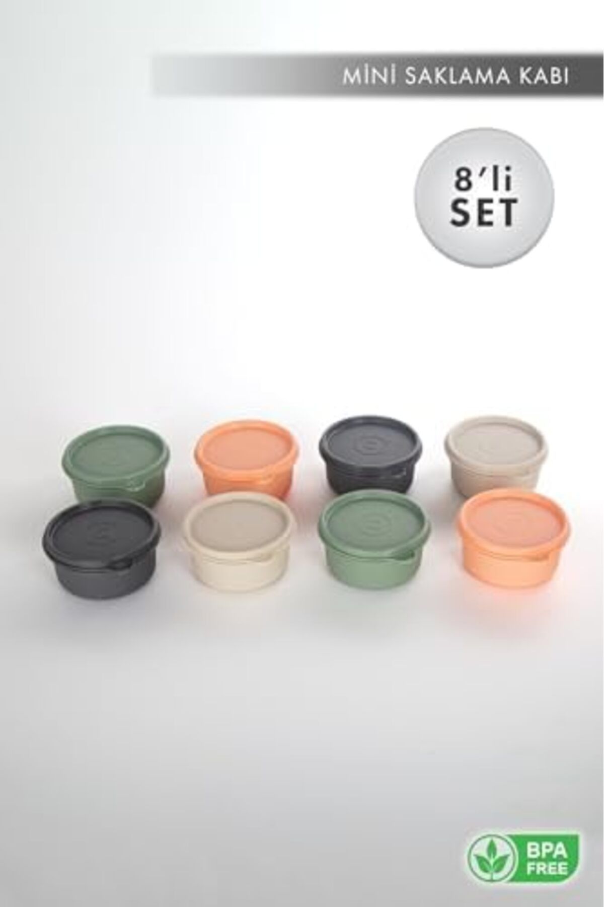 STOREMAX lbstorex HOME Çok Amaçlı 8'li Mini Saklama Kapları 0.28 Lt.x 8 Adet Newdsng 1116818