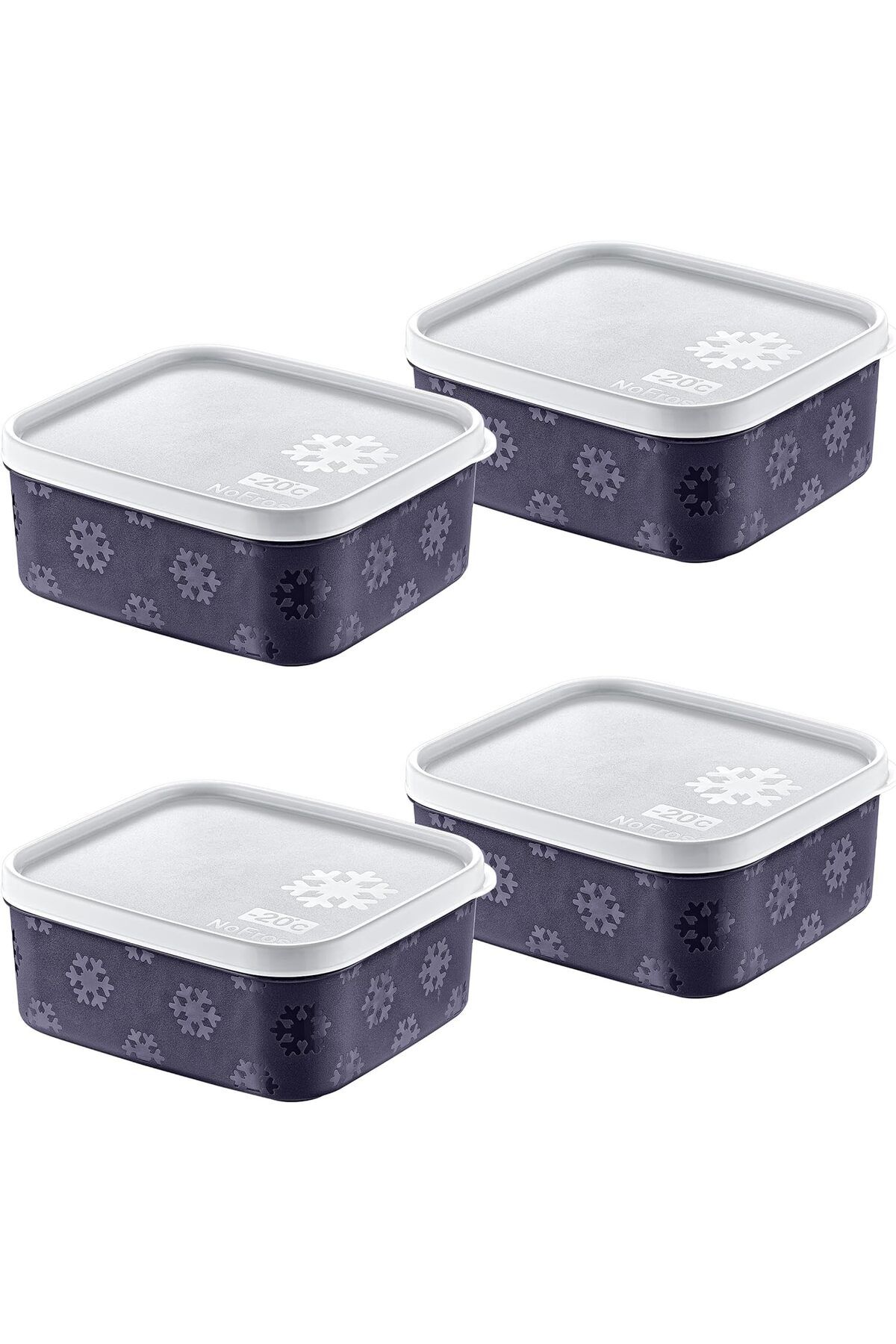 STOREMAX mrttnca 4'Lü Set No Frost Saklama Kabı Lacivert 700 ML trndymrt 1087243
