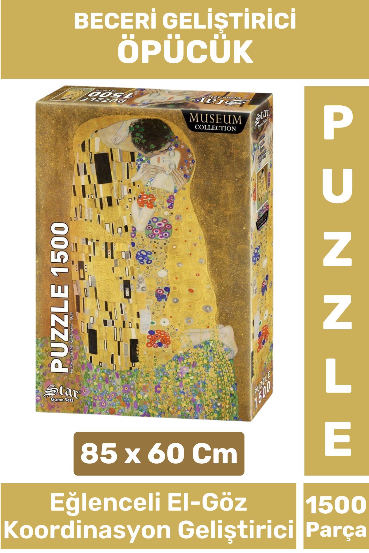 Wintoup Premium Seri Eğlenceli El Göz Koordinasyon Hafıza Beceri Geliştirici 1500 Parça PUZZLE ÖPÜCÜK