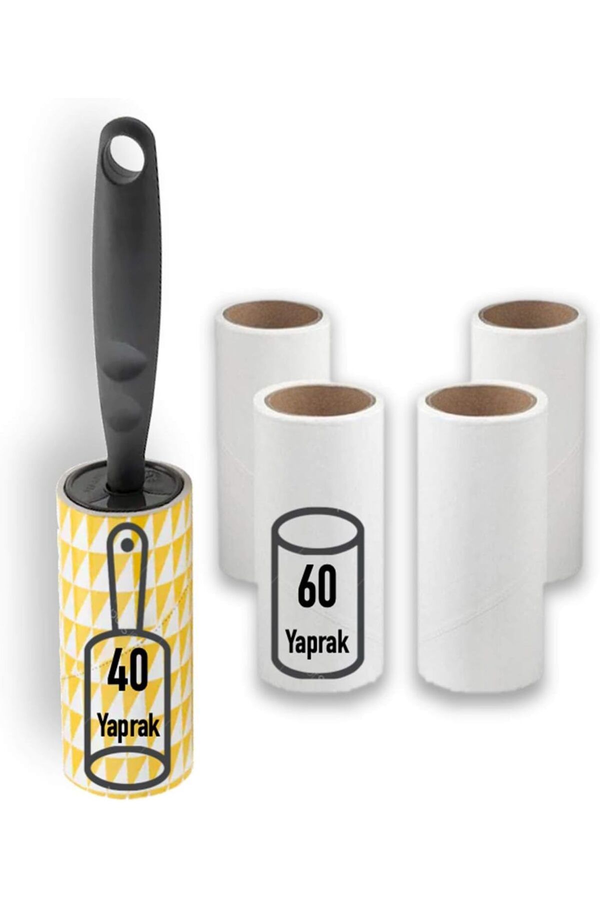 STOREMAX shopmst İplik Tüy Toplayıcı Rulo ve 4'lü Yedek Paket (280 Yaprak) Life Buystore 1006387