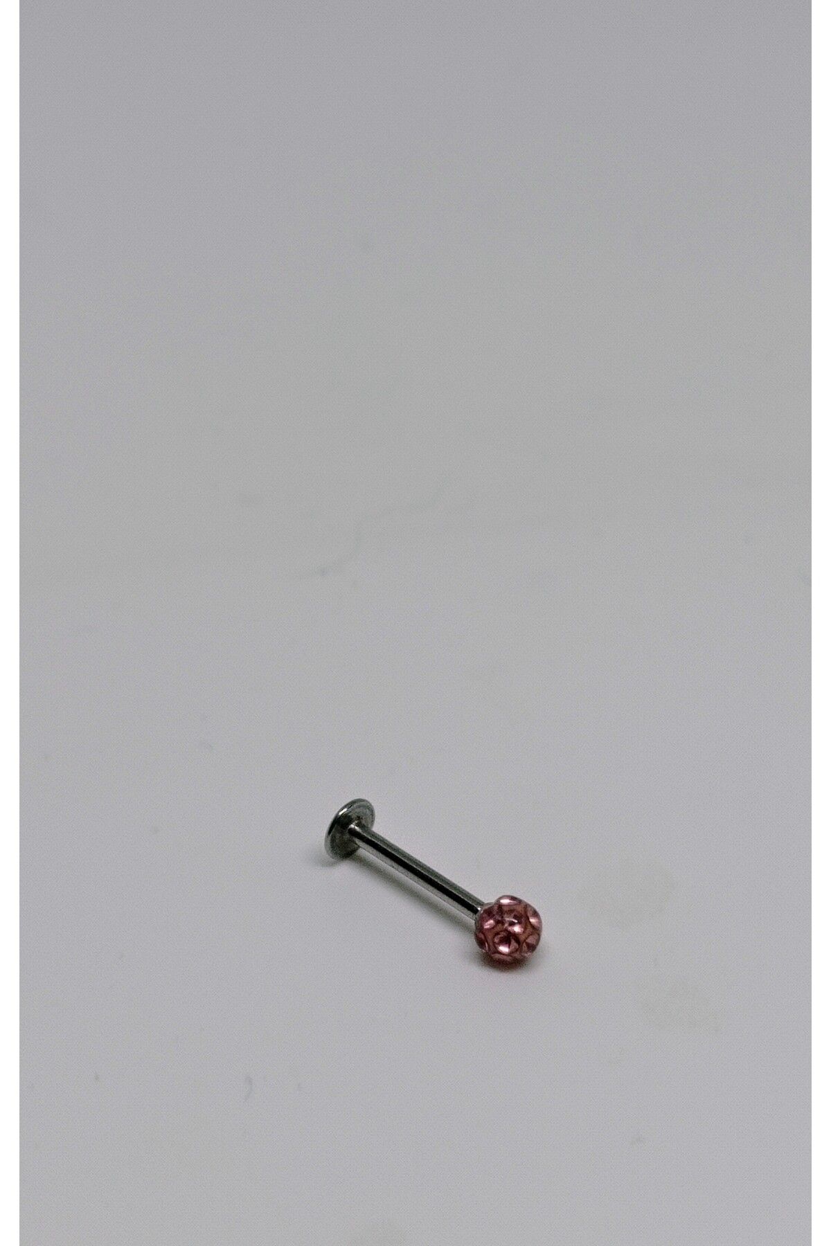 mama india alaçatı Cerrahi Çelik Pembe Şambala Top Piercing Uzunluk 10 Mm No 46