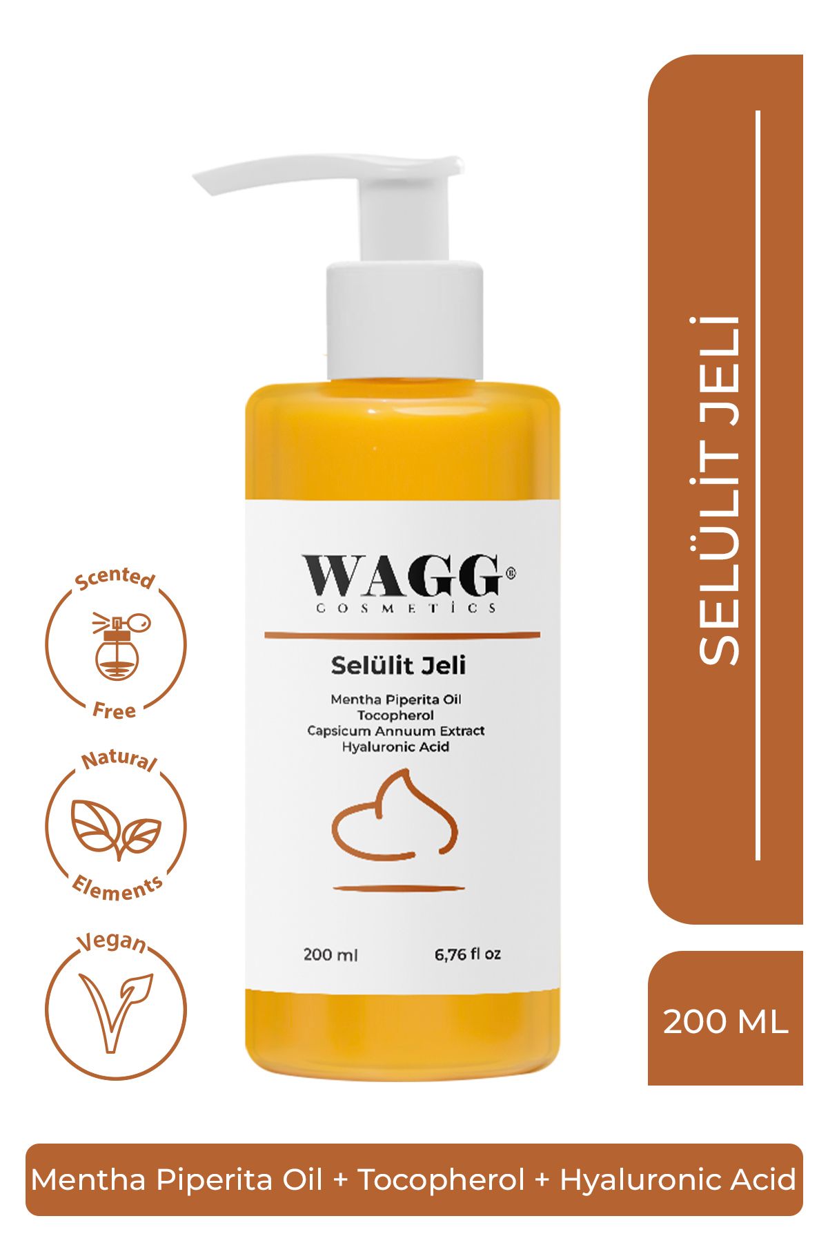 WAGG Cosmetics Selülit Karşıtı, Ve Sıkılaştırıcı Özel Jel 200ml