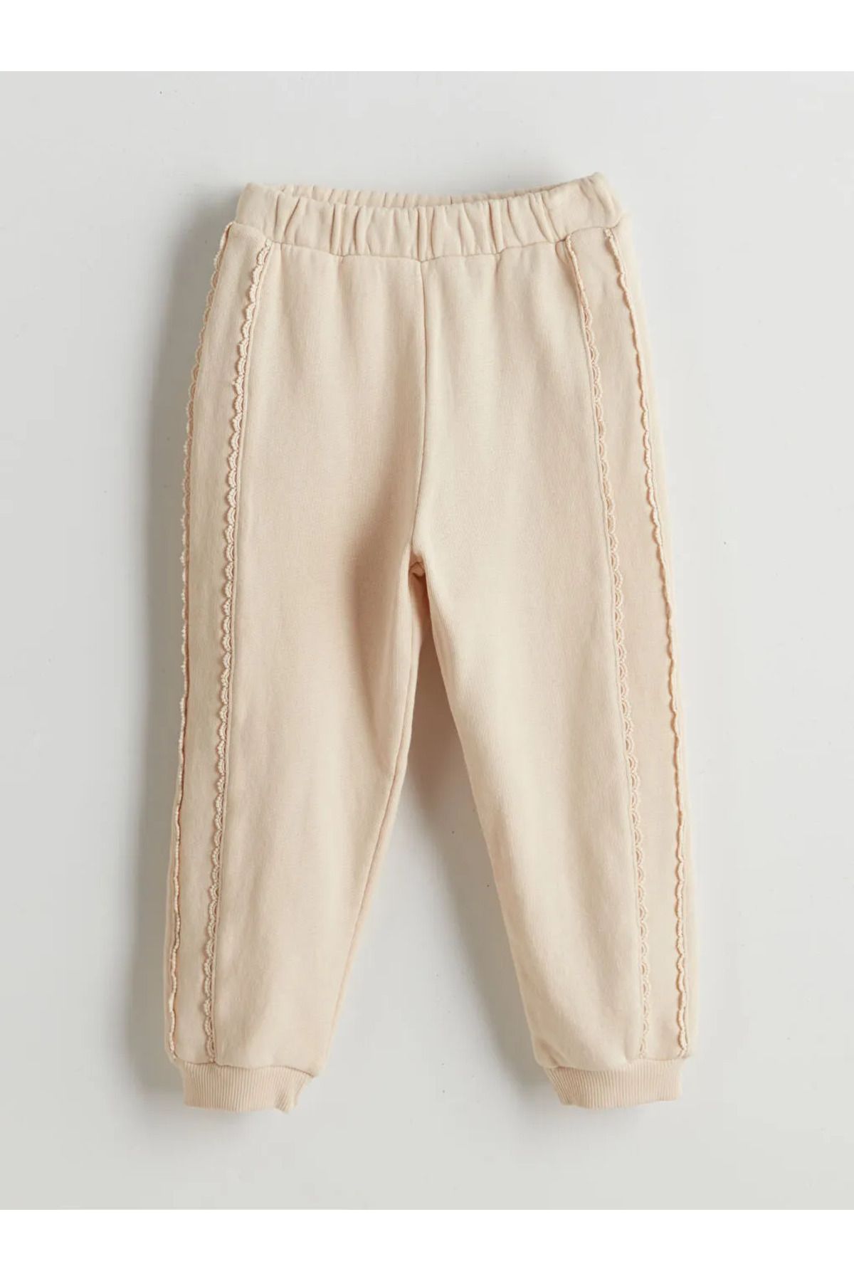 LC Waikiki-LCW Kids Beige Mädchen-Kapuzenpullover und Jogginghose, 2er-Set 3