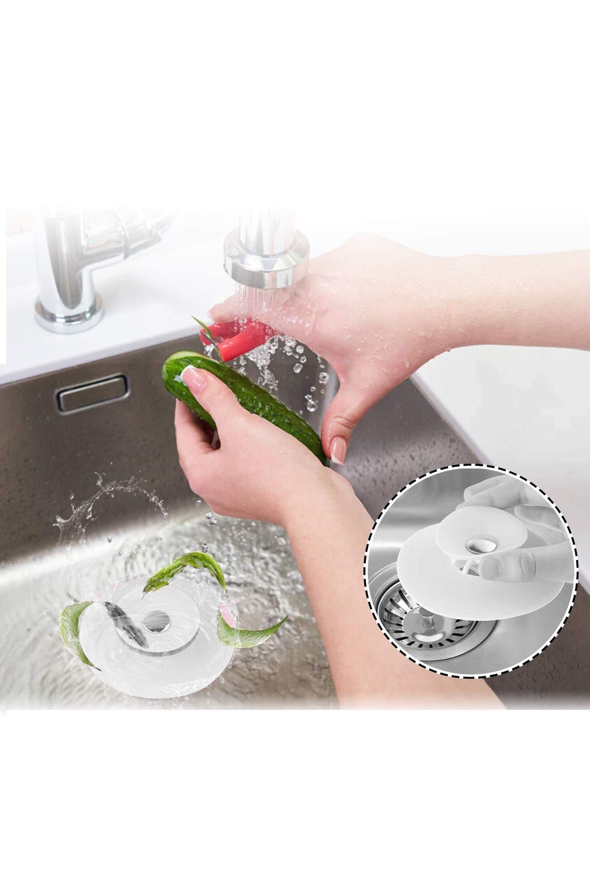 Transformacion-721277   Model Sink Strainer - Push-Drop 2 Pcs 5