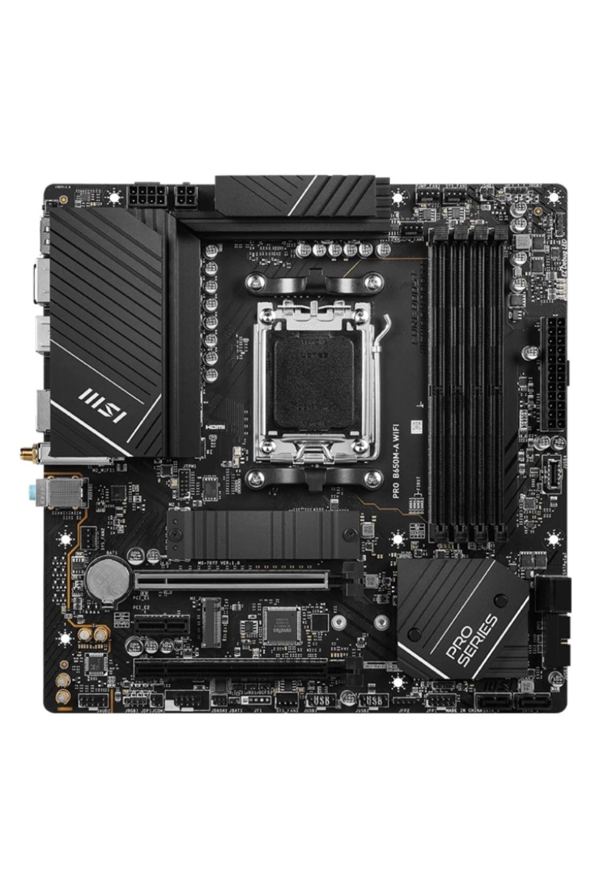 MSI-Pro B650m-a Wifi Amd B650 Socket - Am5 Ddr5 6400 Mhz Matx Gaming Motherboard 3