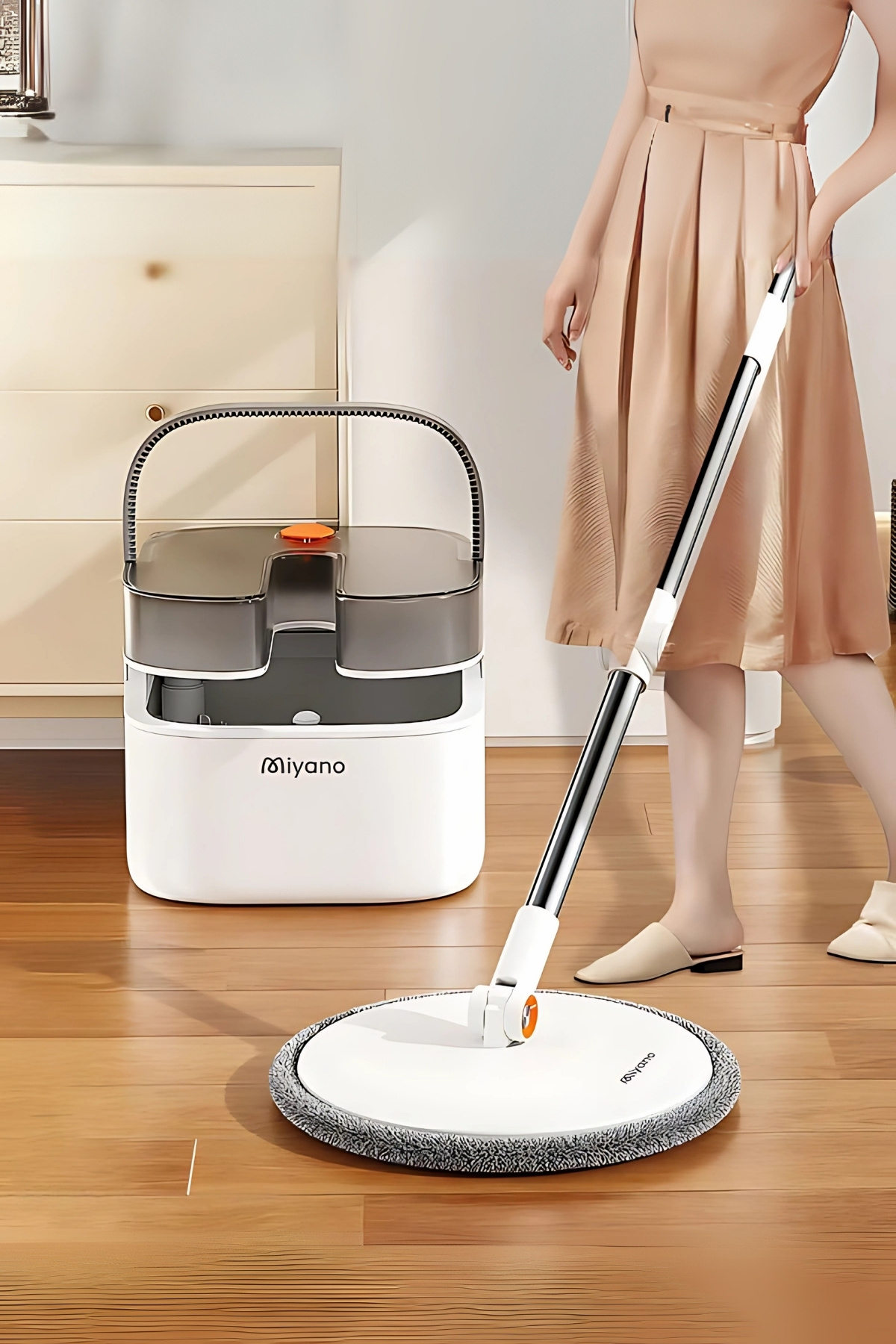 Miyano M90 Plus 3 Başlıklı Su Hazneli Mop Temizlik Seti - Fiyatı