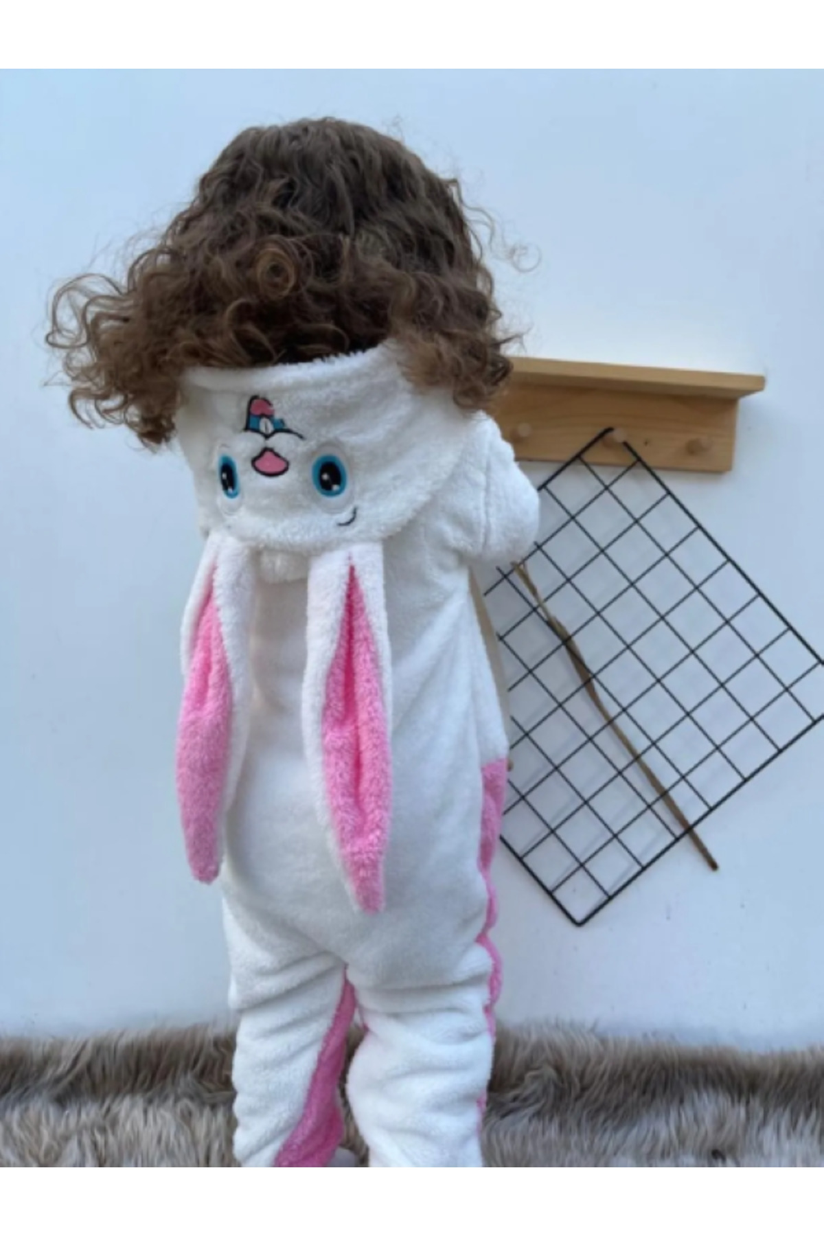 MeaShop Welsoft Peluş Fermuarlı Kışlık Gri Tavşanlı Bebek Uyku Tulumu fotoğrafı 2 (önizleme)