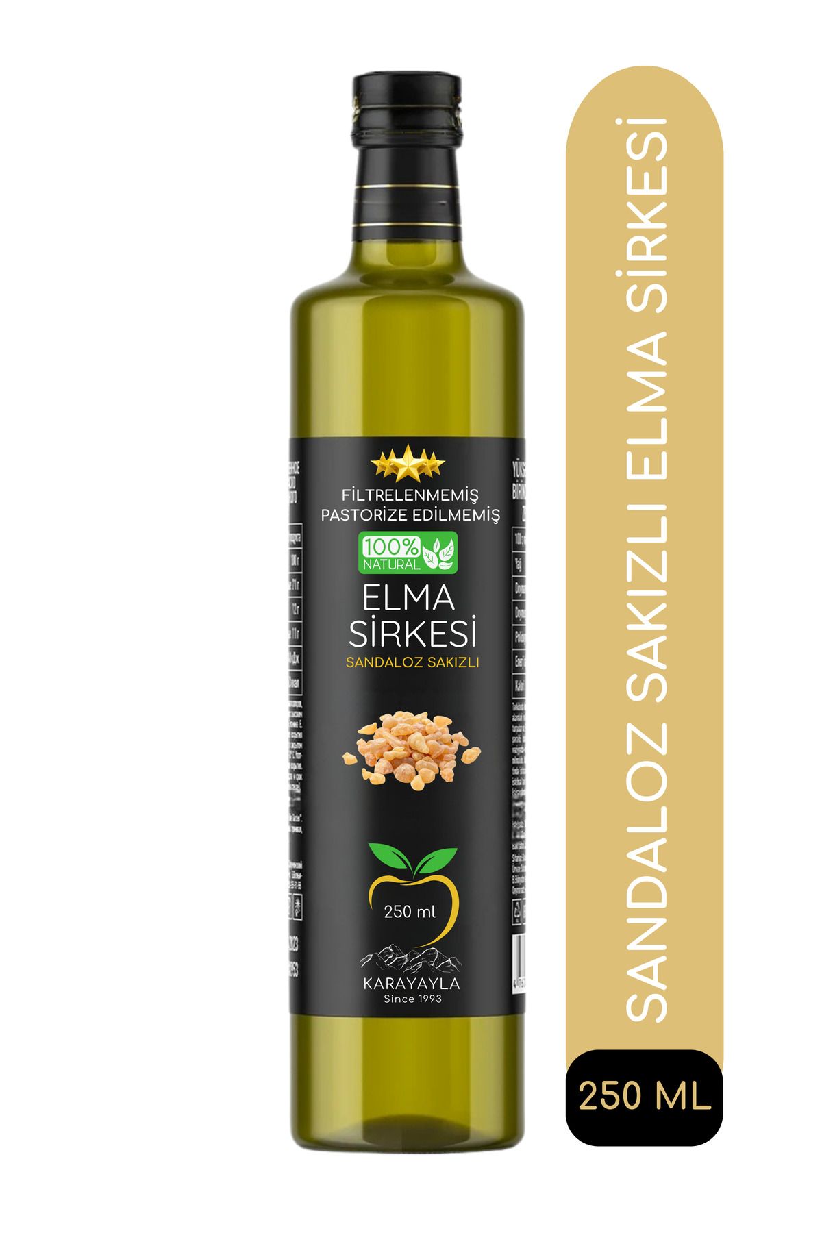İştah Azaltan , Kilo Verdiren Hızlı Form Sandaloz Sakızlı Prebiyotik Organik Detox Sirkesi 250ml