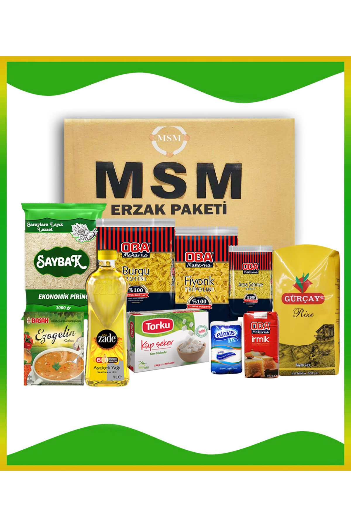 MSM Eko Ramazan Paketi Kumanya Paketi Erzak Kolisi Ramazan Kolisi Gıda Paketi No28-1