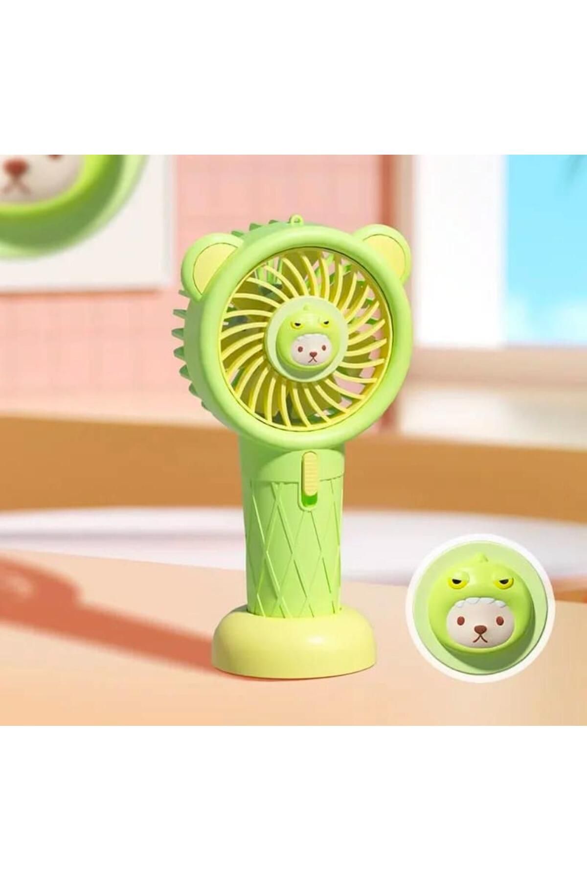 Sensoria Sevimli El Fanı Özel Tasarım Masa Fanı 2 Kademeli Mini Fan Usb Şarj