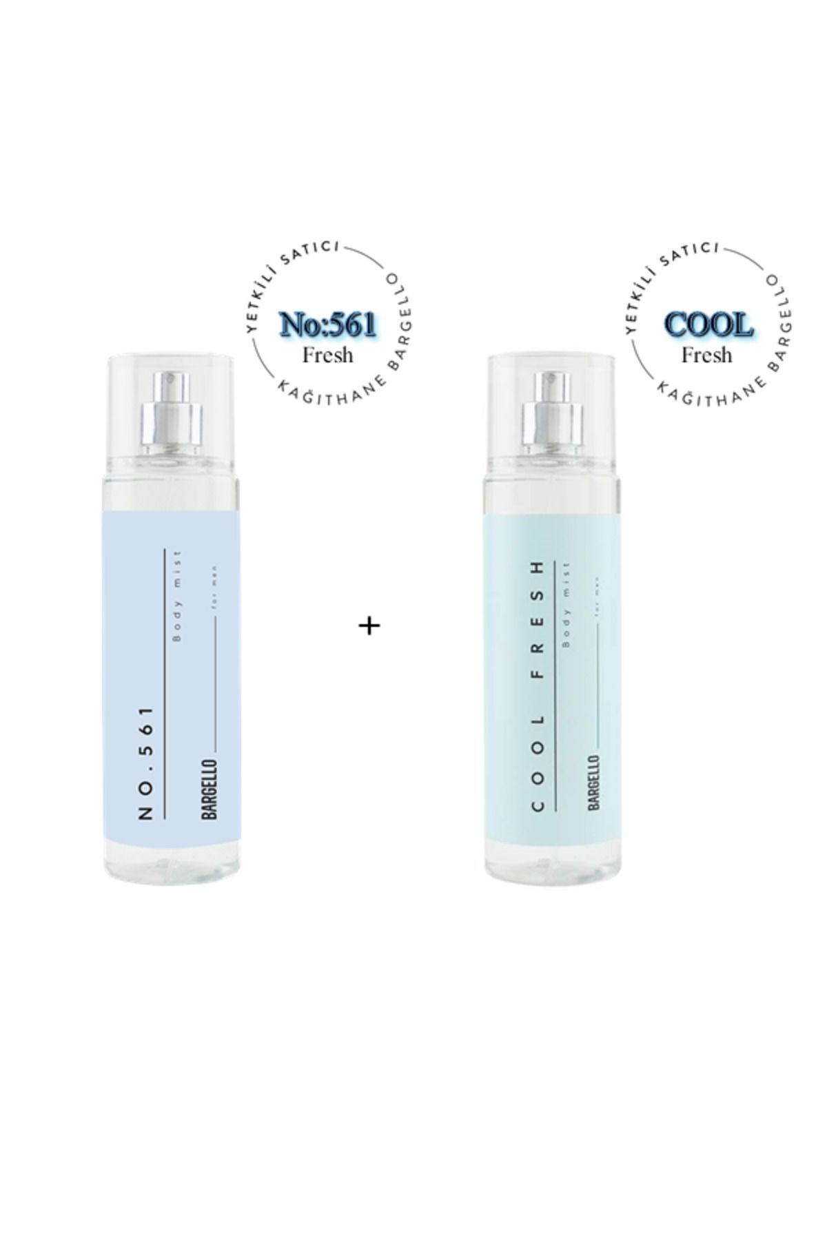 No:561 + Cool Fresh Body Mist مردانه 210 ml Edt Bargello