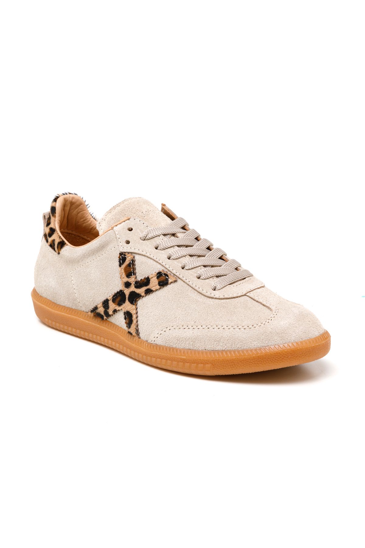 John May Kadın / Kız Sneaker ( Günlük) RC-25Y-088-M-VADE John May Ten Süet-Leopar Tay