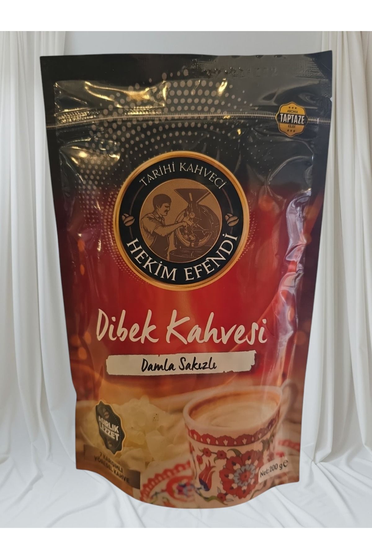 HEKİM EFENDİ Dibek Kahvesi Damla Sakızlı 200 gr