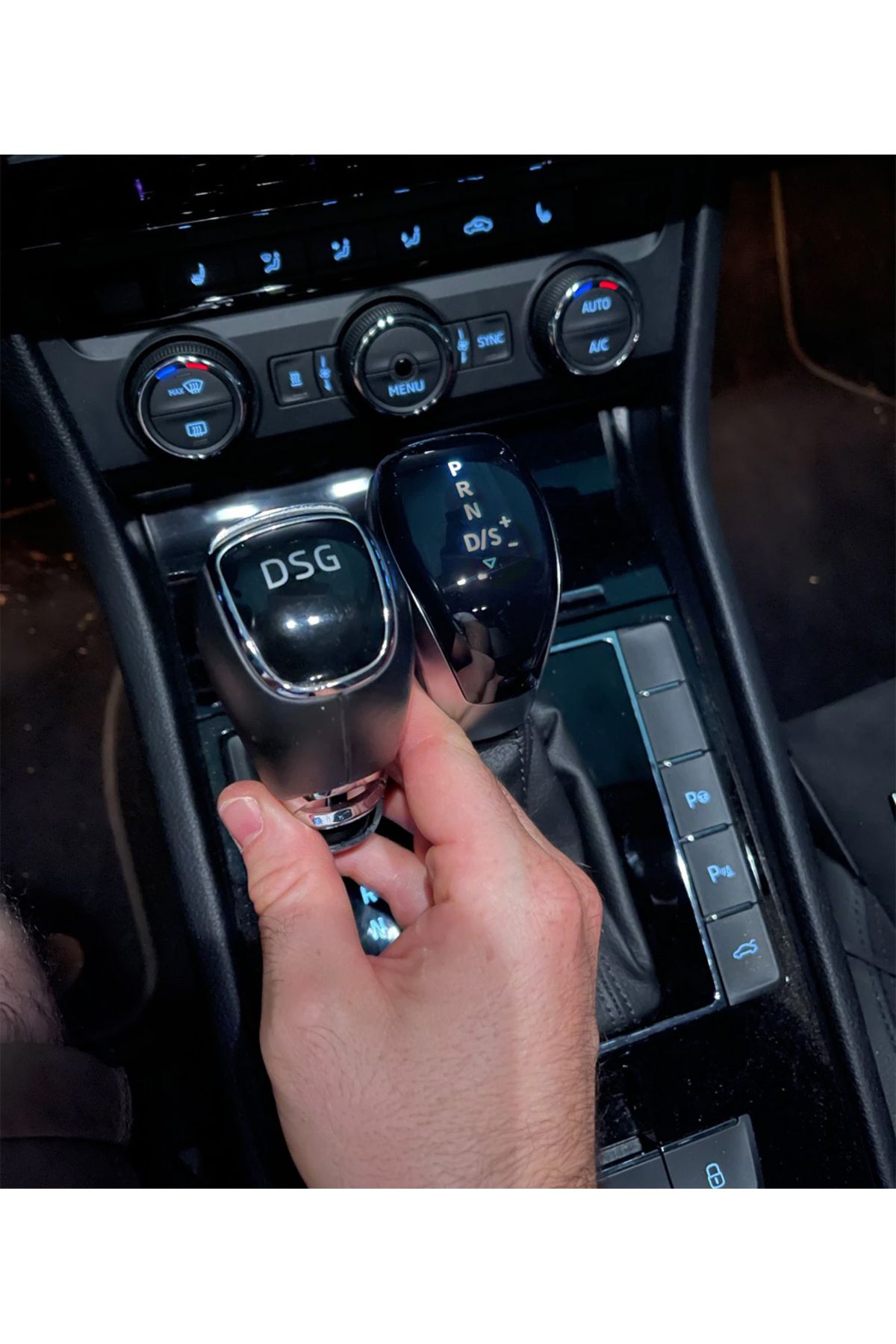 GCP German Car Parts-Superb Luminous Automatic Gear Shift Knob - Superb Led Dsg Gear Shift Illuminated Indicator Shift 3