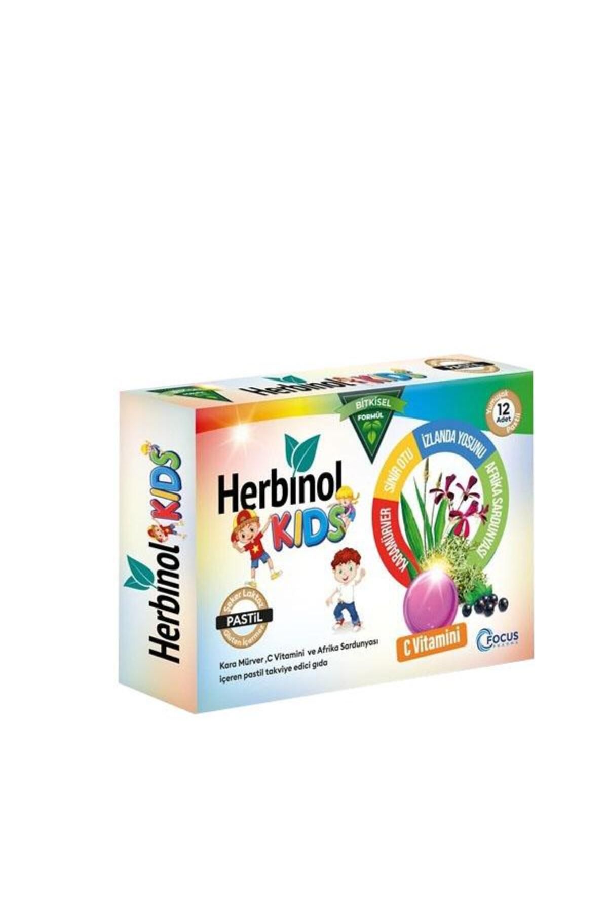 HERBINOL Kids - Böğürtlen ve Çilek Aromalı Pastil 12li